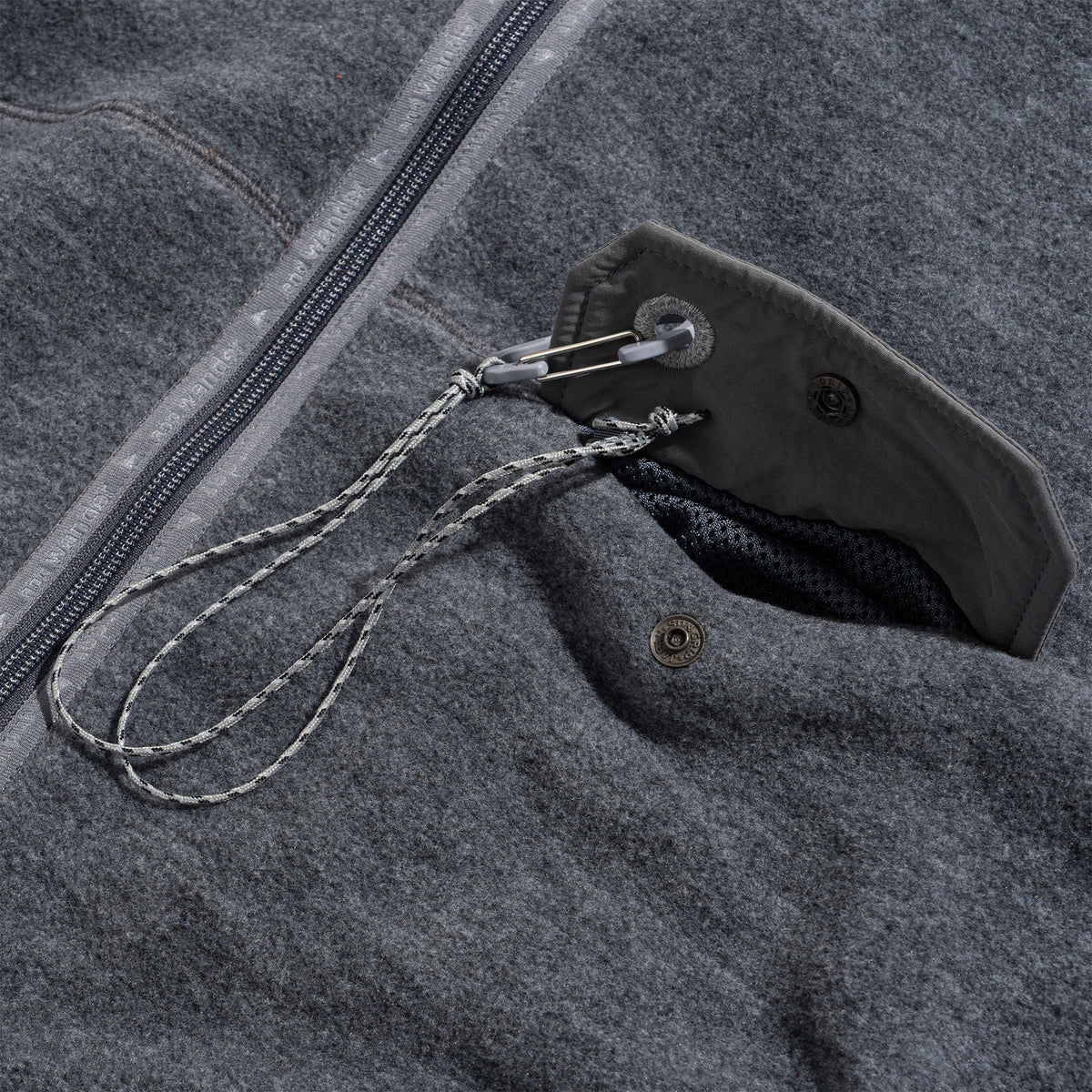 Wool Fleece Cardigan Grey 574-6281054