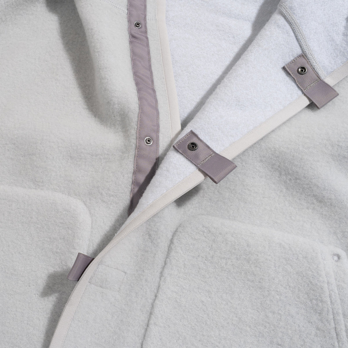 Wool Fleece Hoodie Natural Grey GZ36306