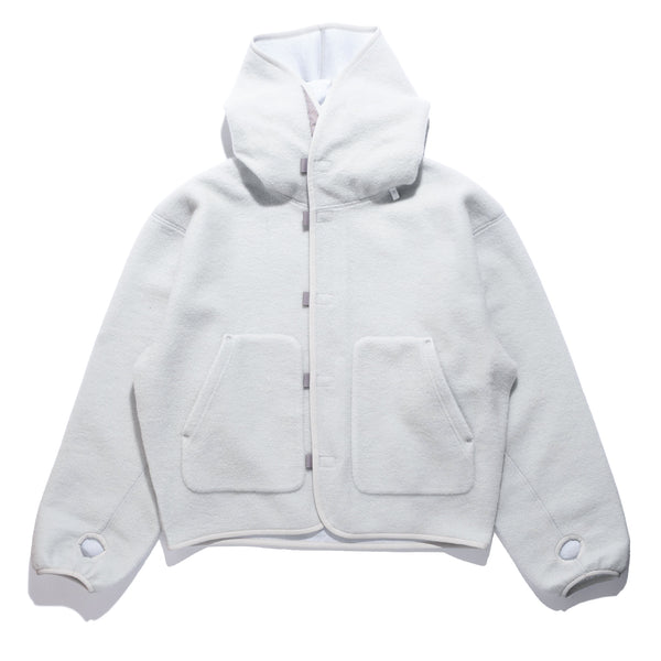 Wool Fleece Hoodie Natural Grey GZ36306