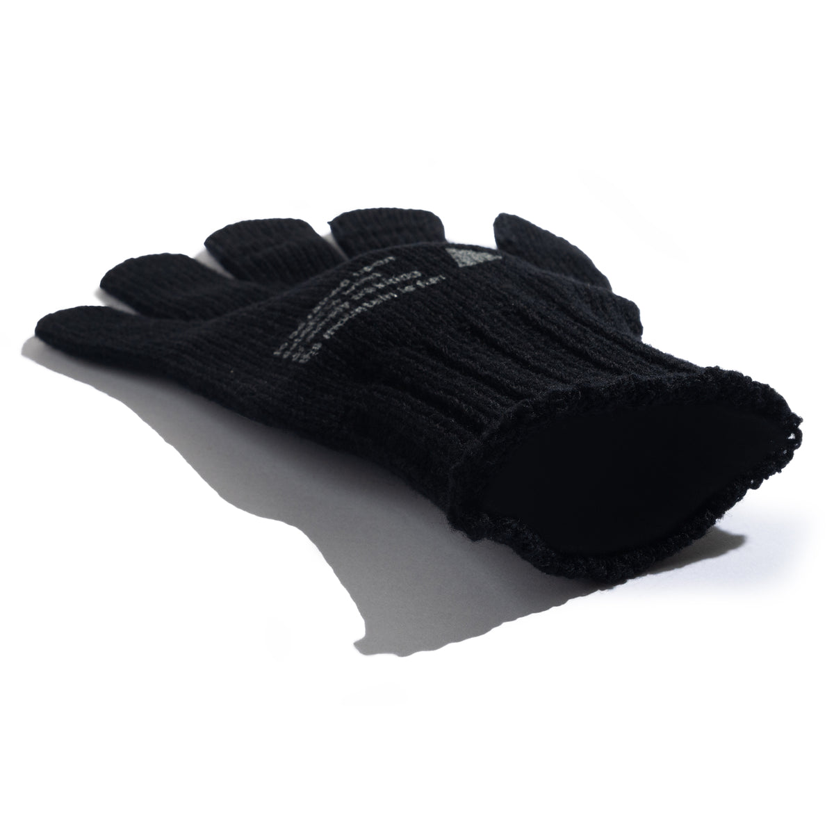 Wool Knit Glove Black 574-6287128