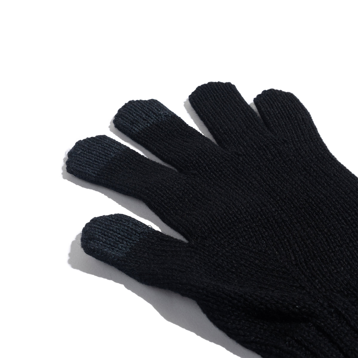 Wool Knit Glove Black 574-6287128