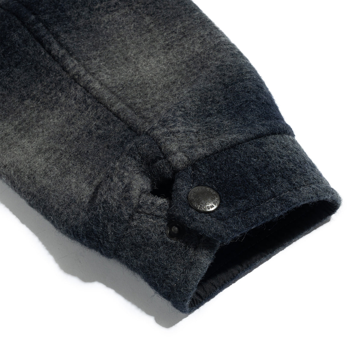 Wool Shaggy Check Zip Jacket Charcoal 574-6281048