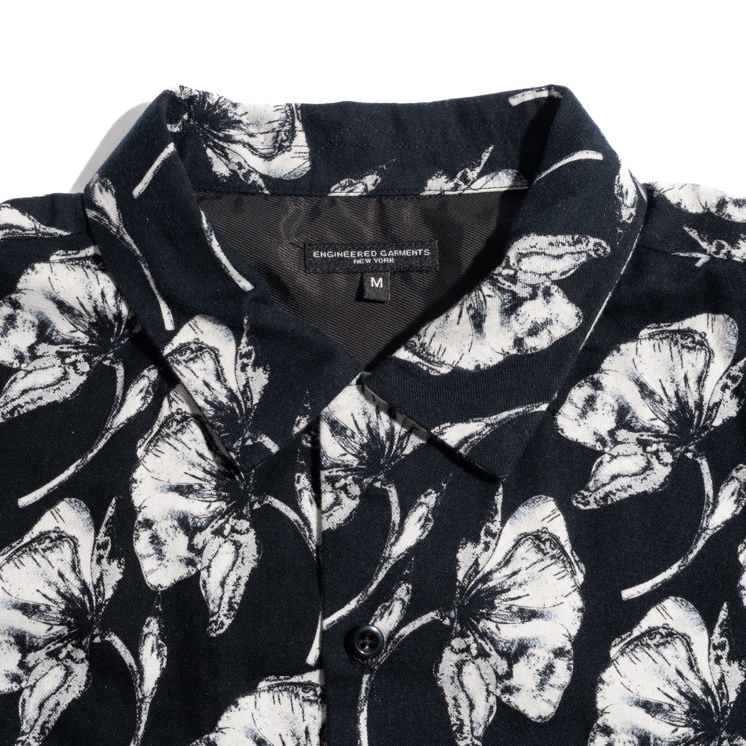 EG Classic Shirt Cotton Brushed Black 25F1A005