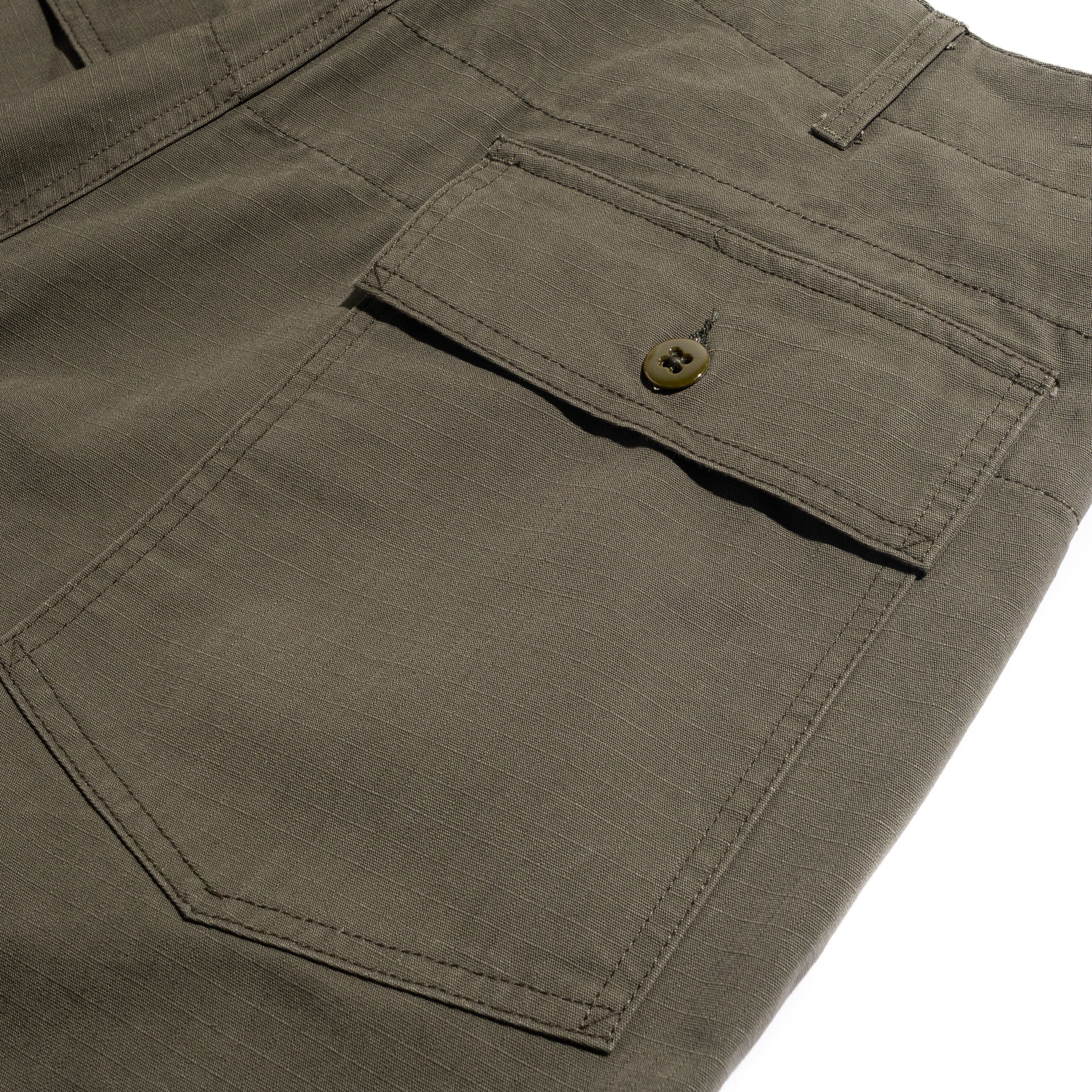 EG Fatigue Pant Heavyweight Cotton Ripstop Olive 25F1F004