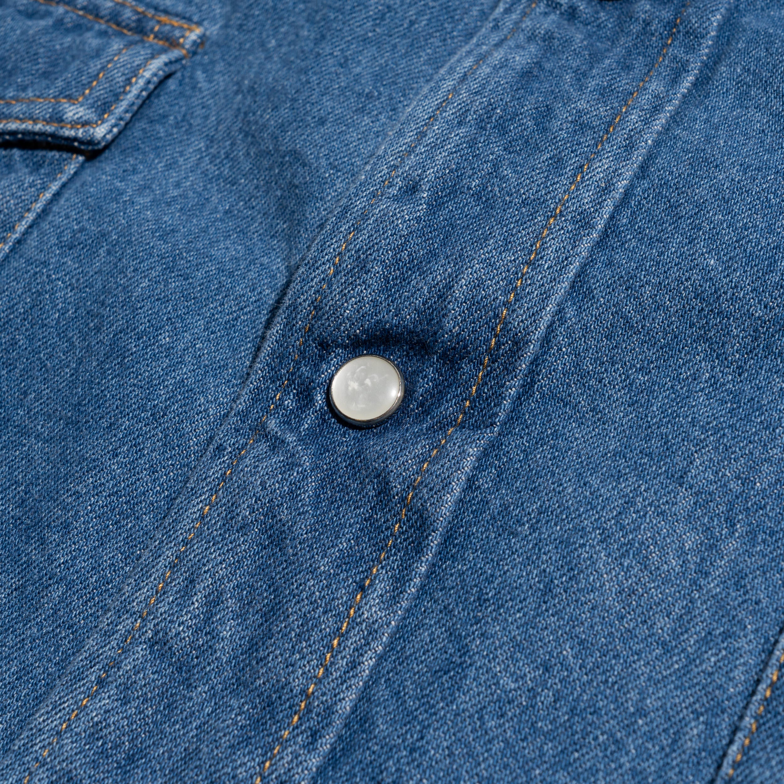 Western Shirts Enzyme Wash Indigo 1007AWSH01-1