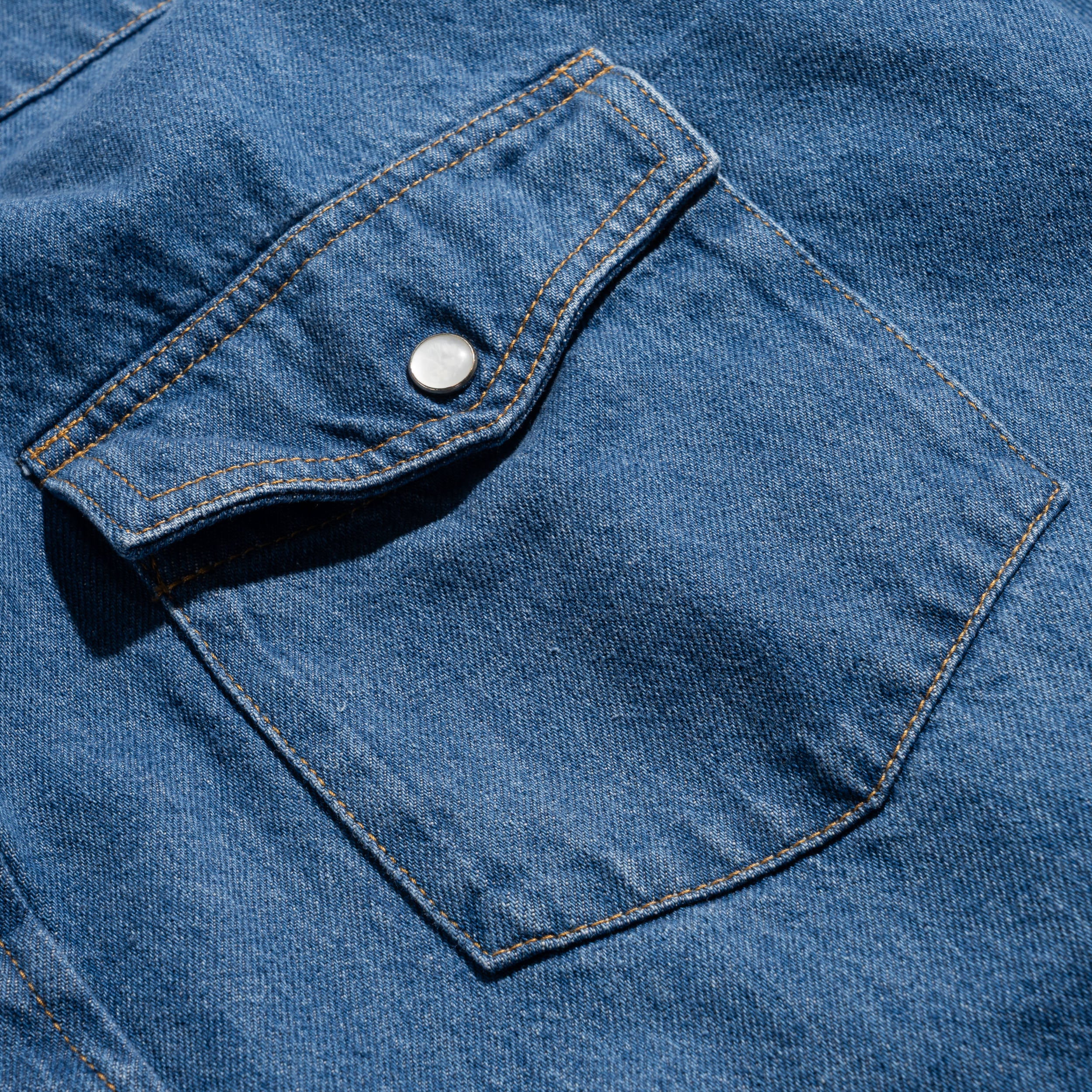 Western Shirts Enzyme Wash Indigo 1007AWSH01-1