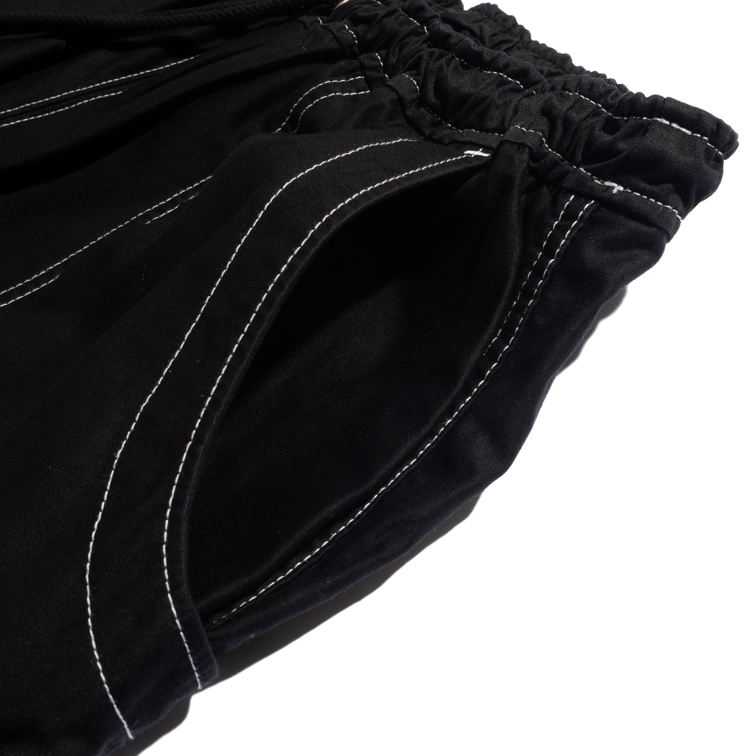 CdGH Top Stitch Drawcord Trouser Black HP-P018-051-1