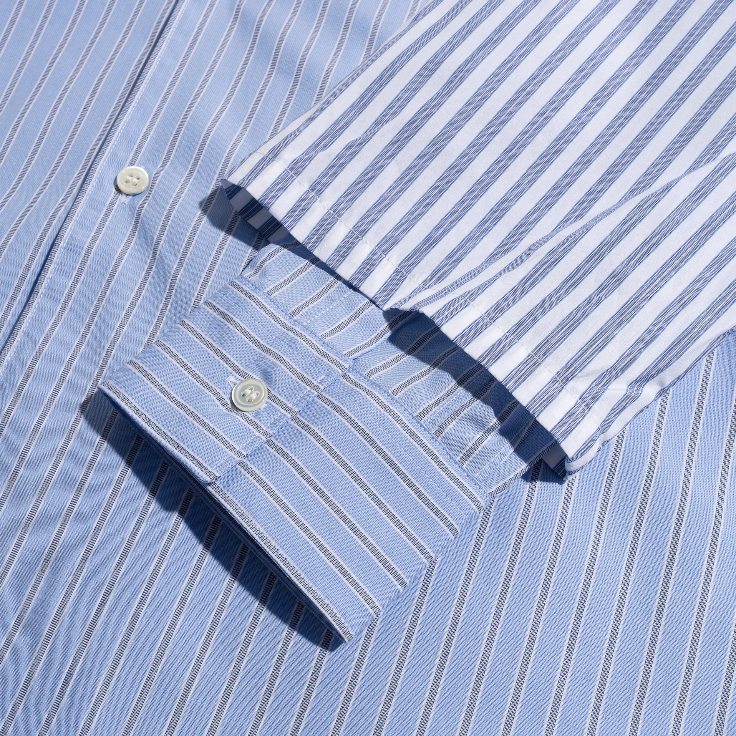 CDG Shirt Multi Stripe Shirt Blue FP-B039-W25