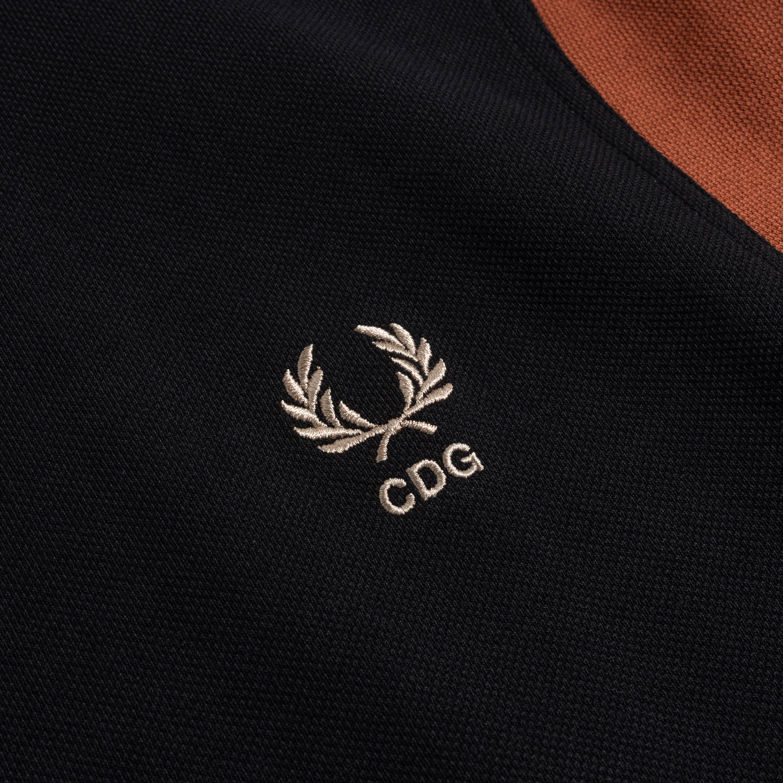 CDG Shirt x Fred Perry S/S Polo Shirt Black/Brown FP-T501-W25