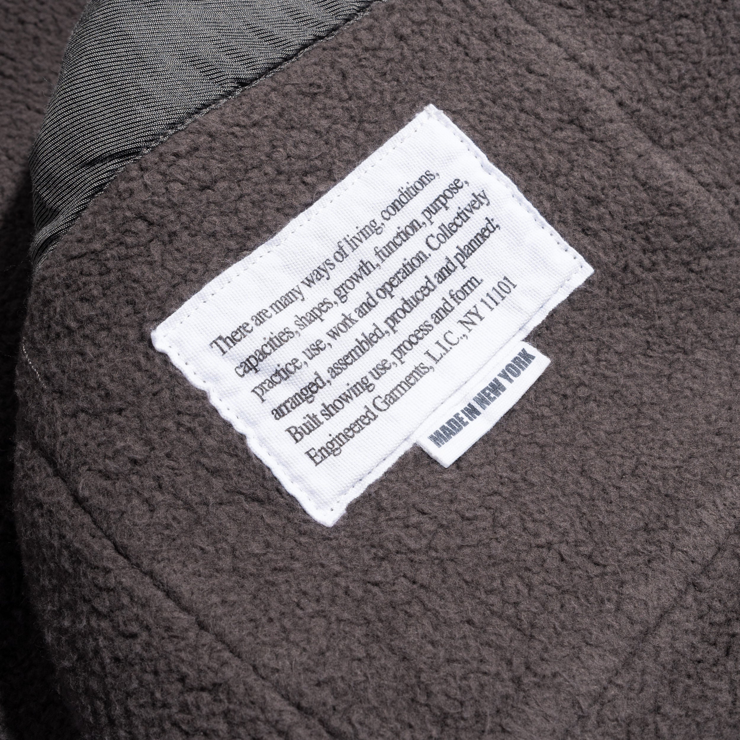 EG Knit Cardigan Graphite 12oz Cotton Fleece 25F1B030