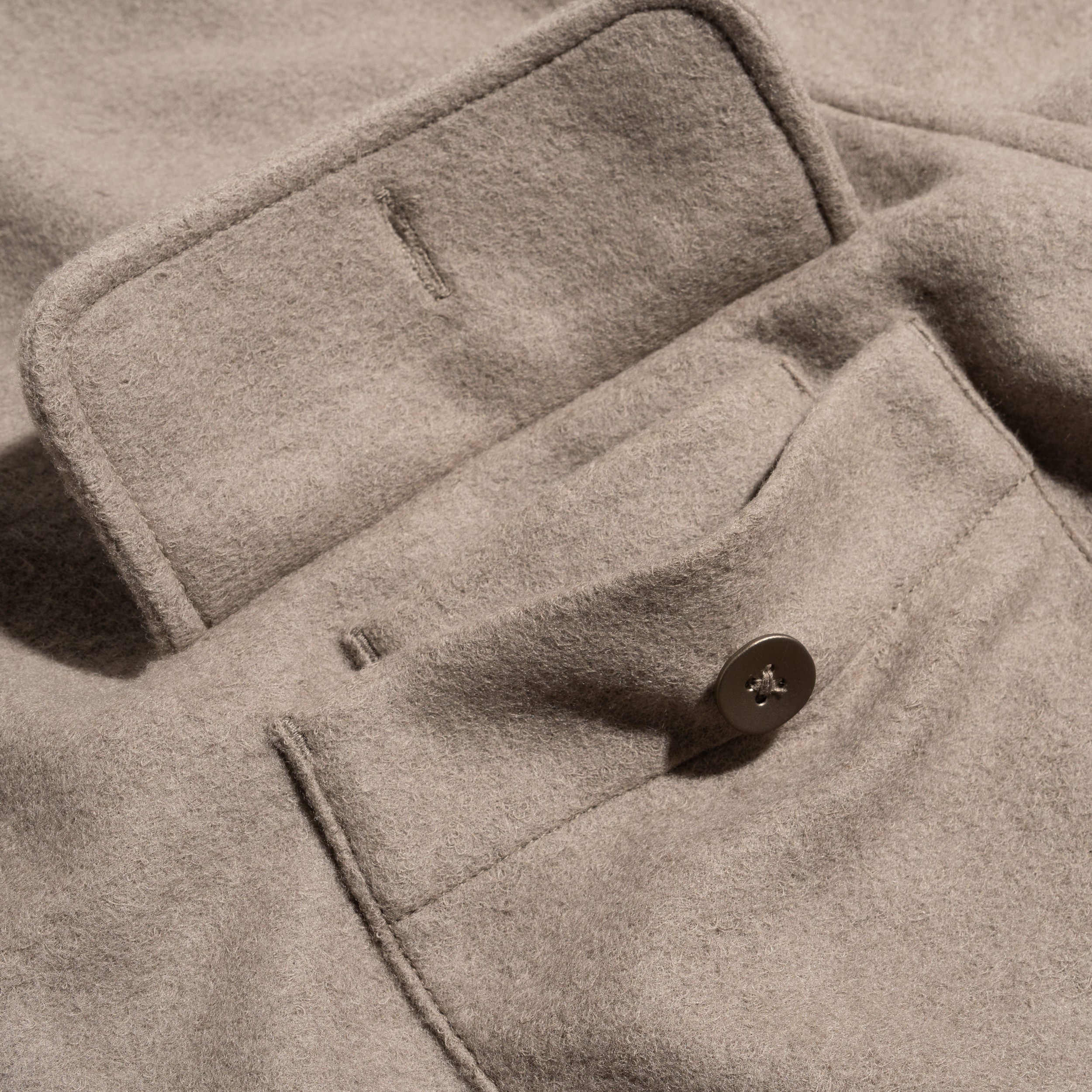 Wool Coptis Shirt Taupe GL55701