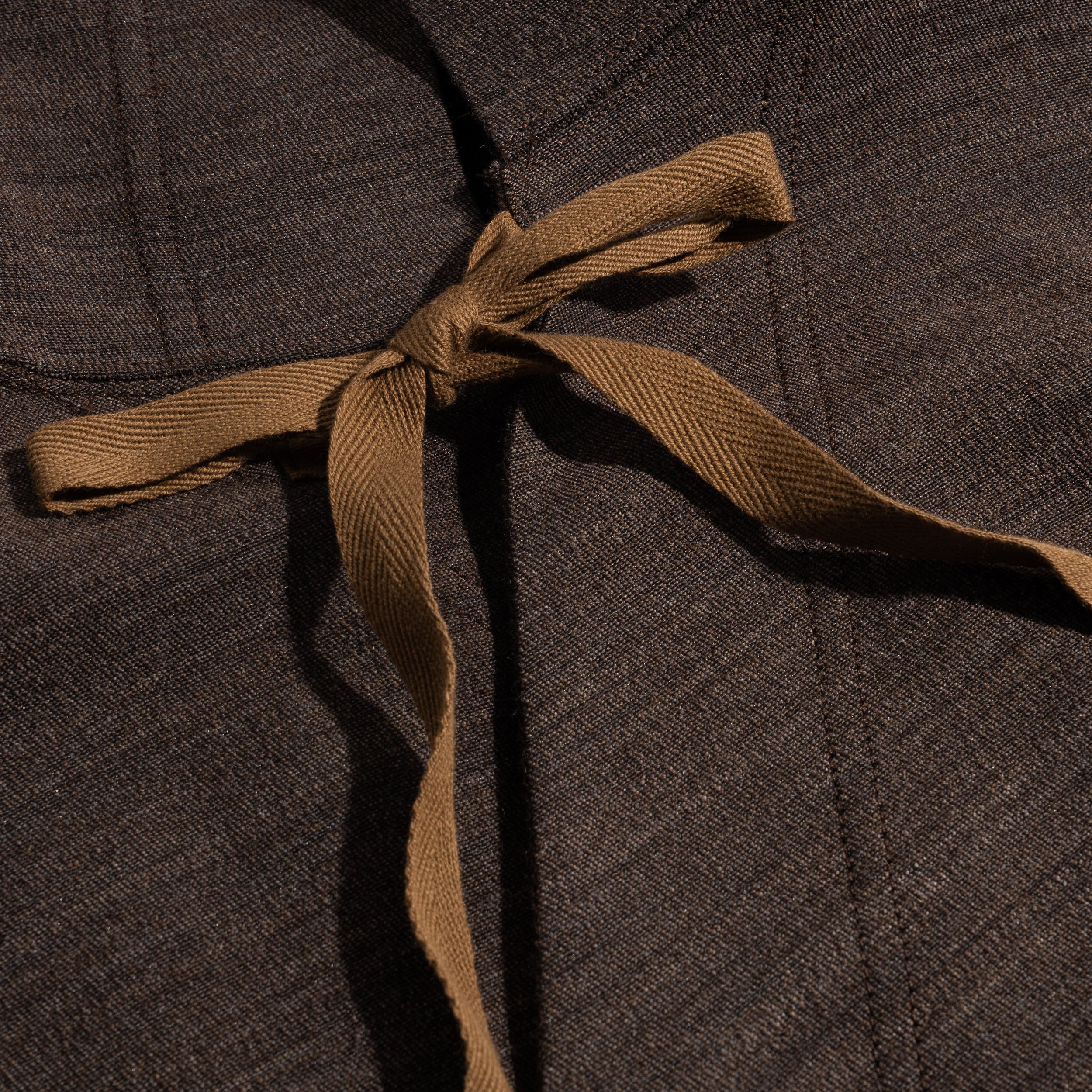 EG Knit Wrap Vest Tri Blend Jersey Knit Brown 25F1B038