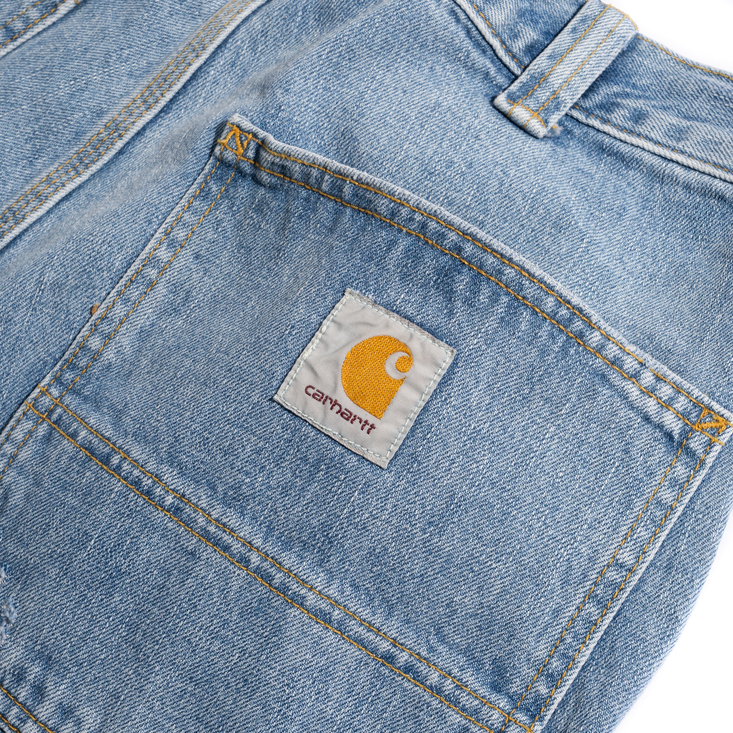 OG Double Knee Pant 12oz Blue Burst Washed Denim I035797