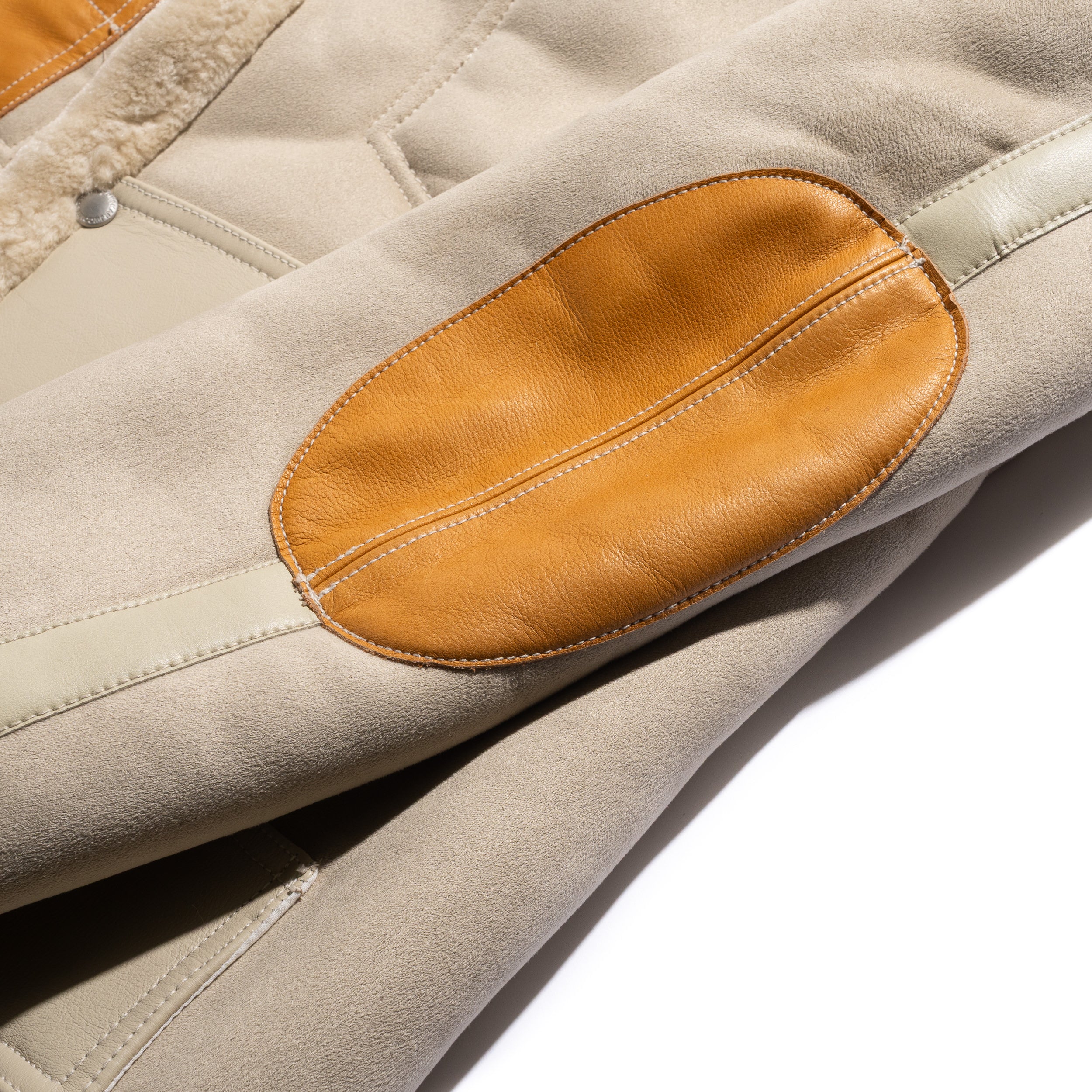 JWM Shearling Work Jacket Beige WP-J025-051-1