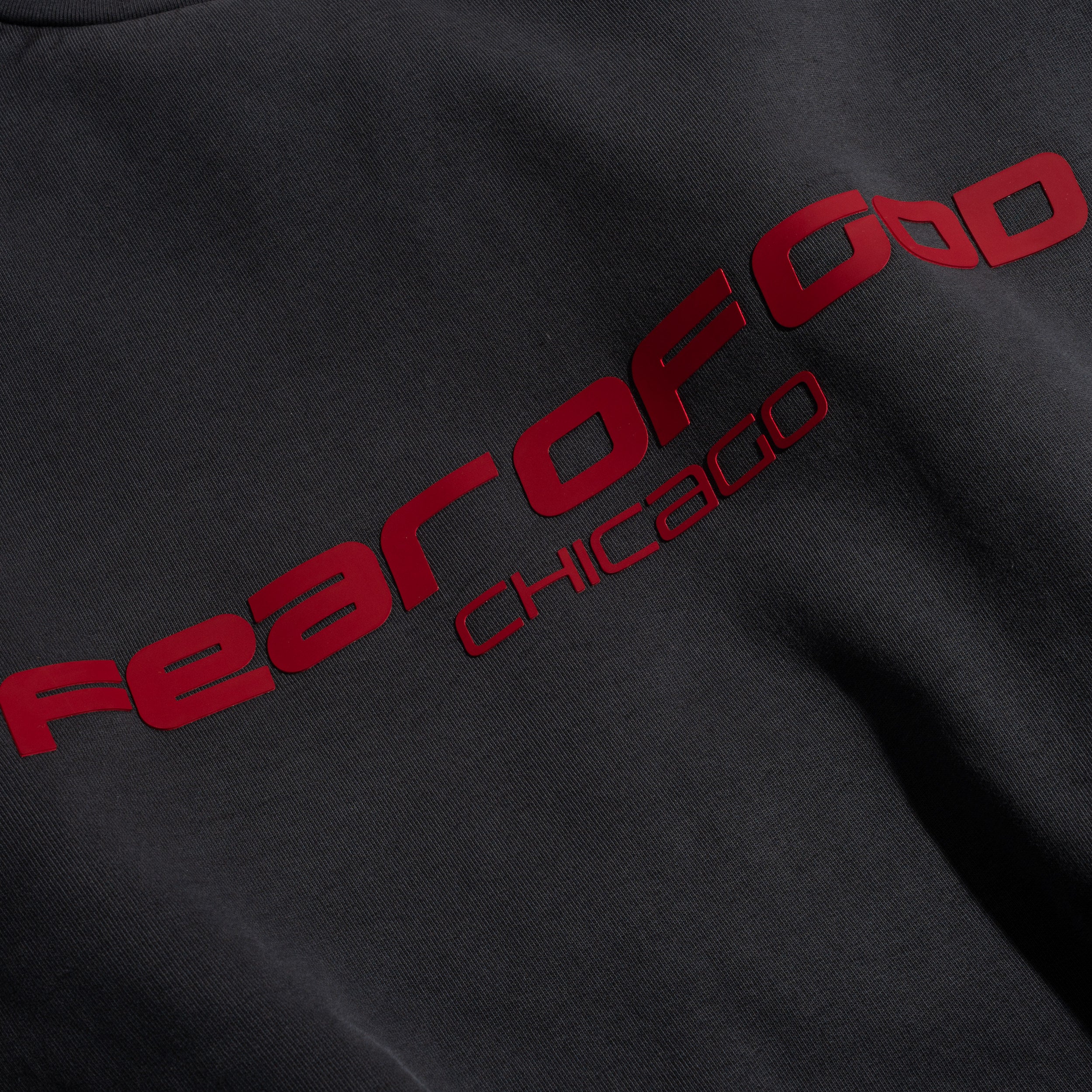 Cropped Relaxed Sweatshirt Chicago Iron Grey 192HO256892F