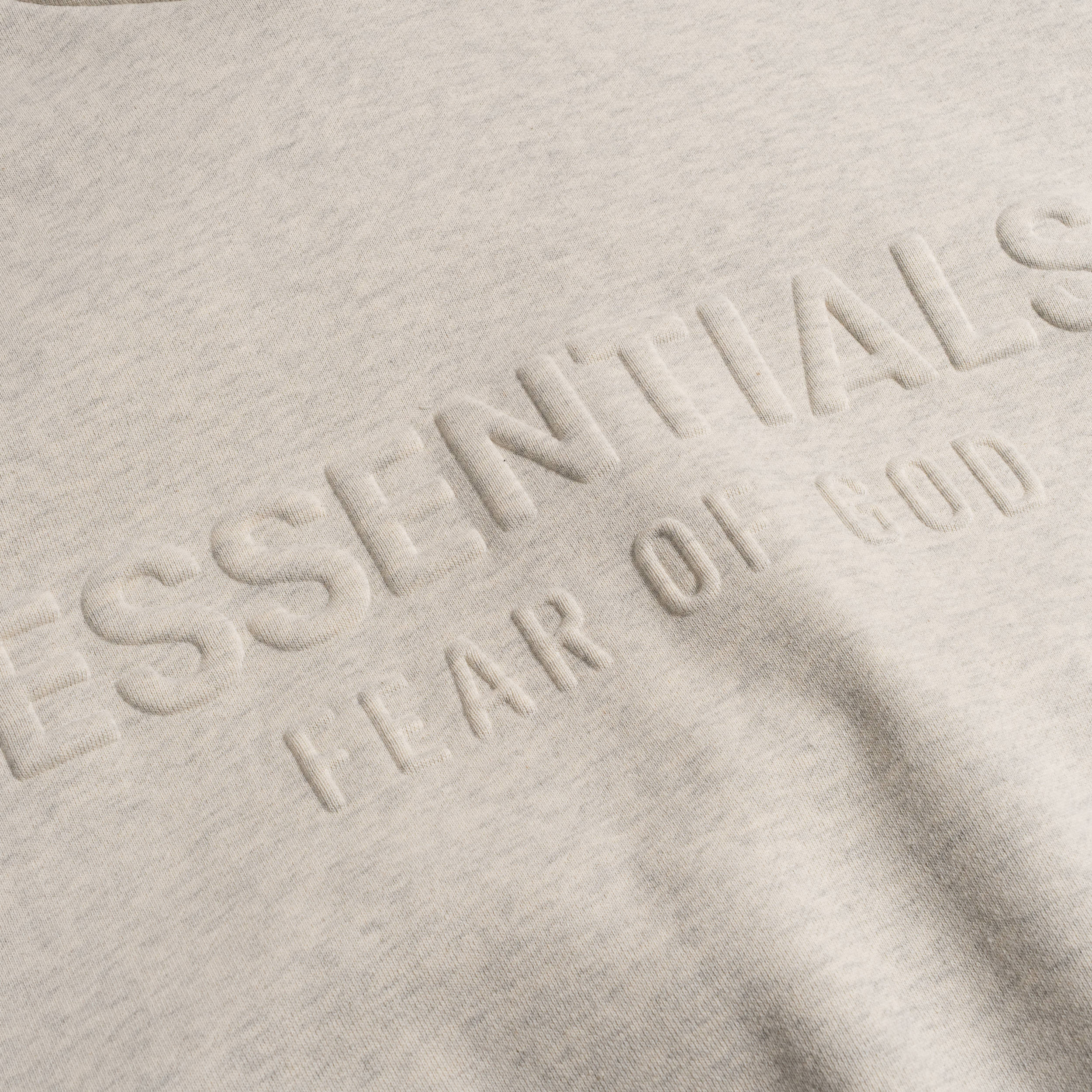 Embossed Classic Hoodie Oatmeal Heather 192HO256212F