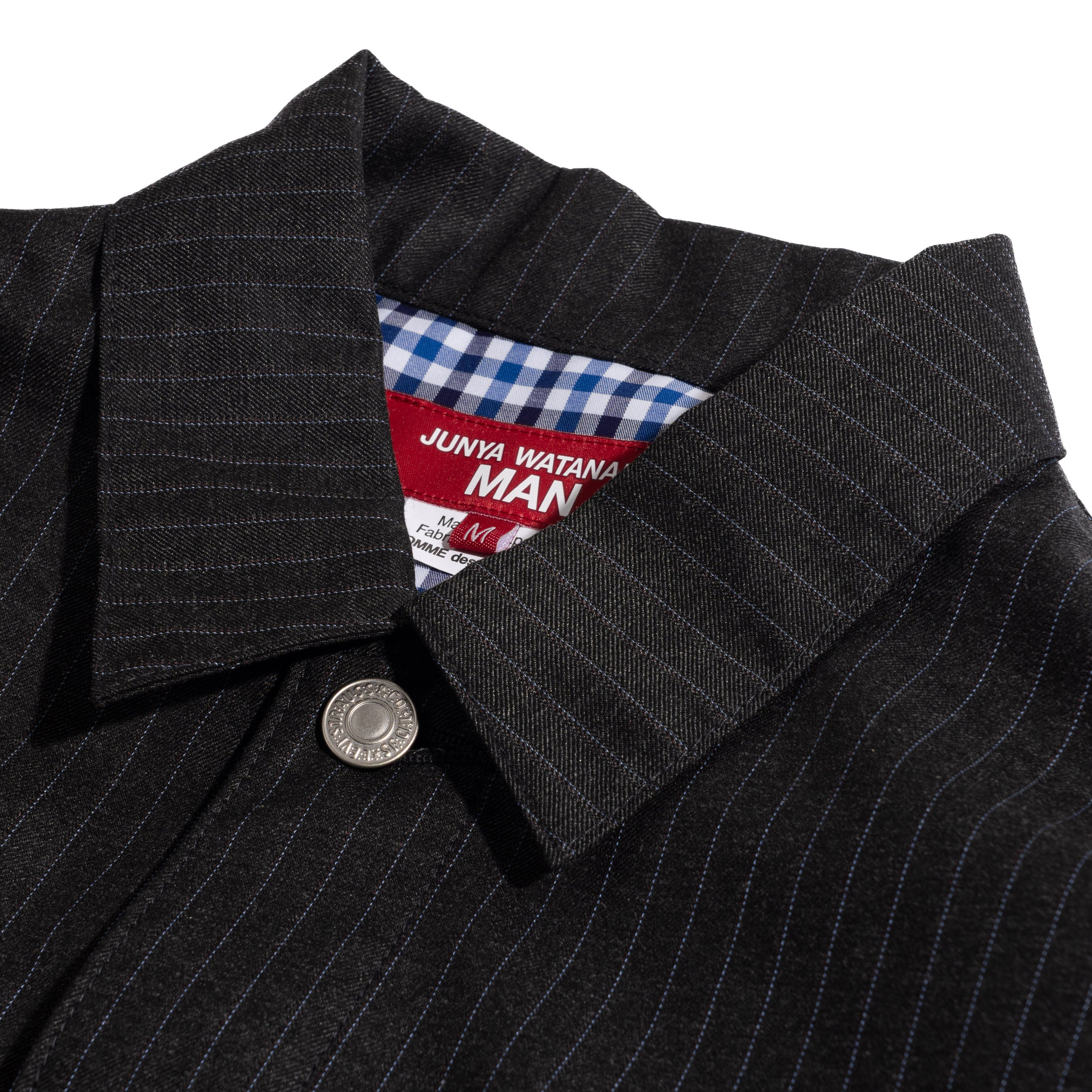 JWM x Levis Type II Stripe Trucker Jacket Dark Grey WQ-J210-051-1