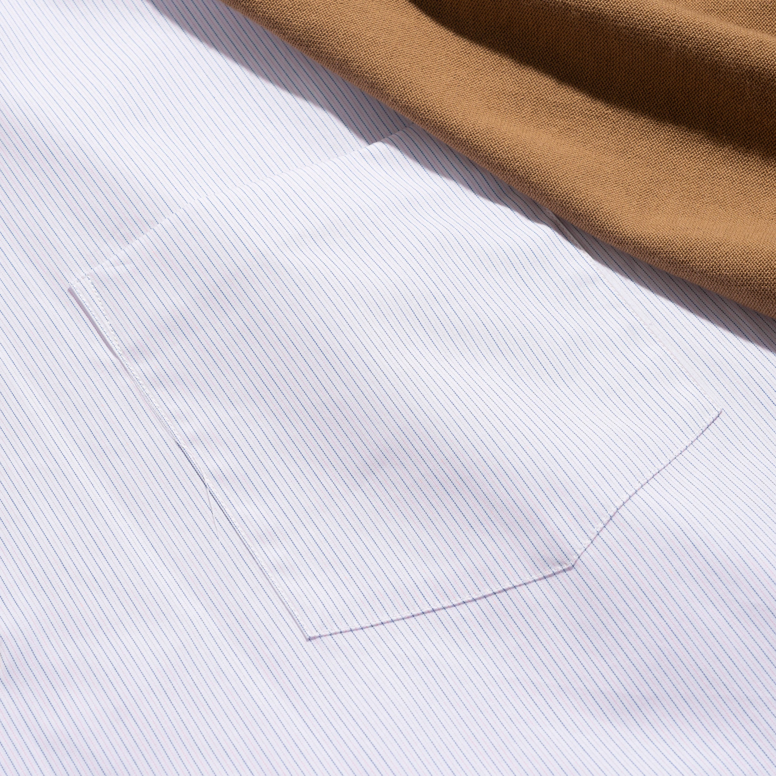 CdGH Knitted Vest Shirt Brown Stripe HQ-B010-051-2