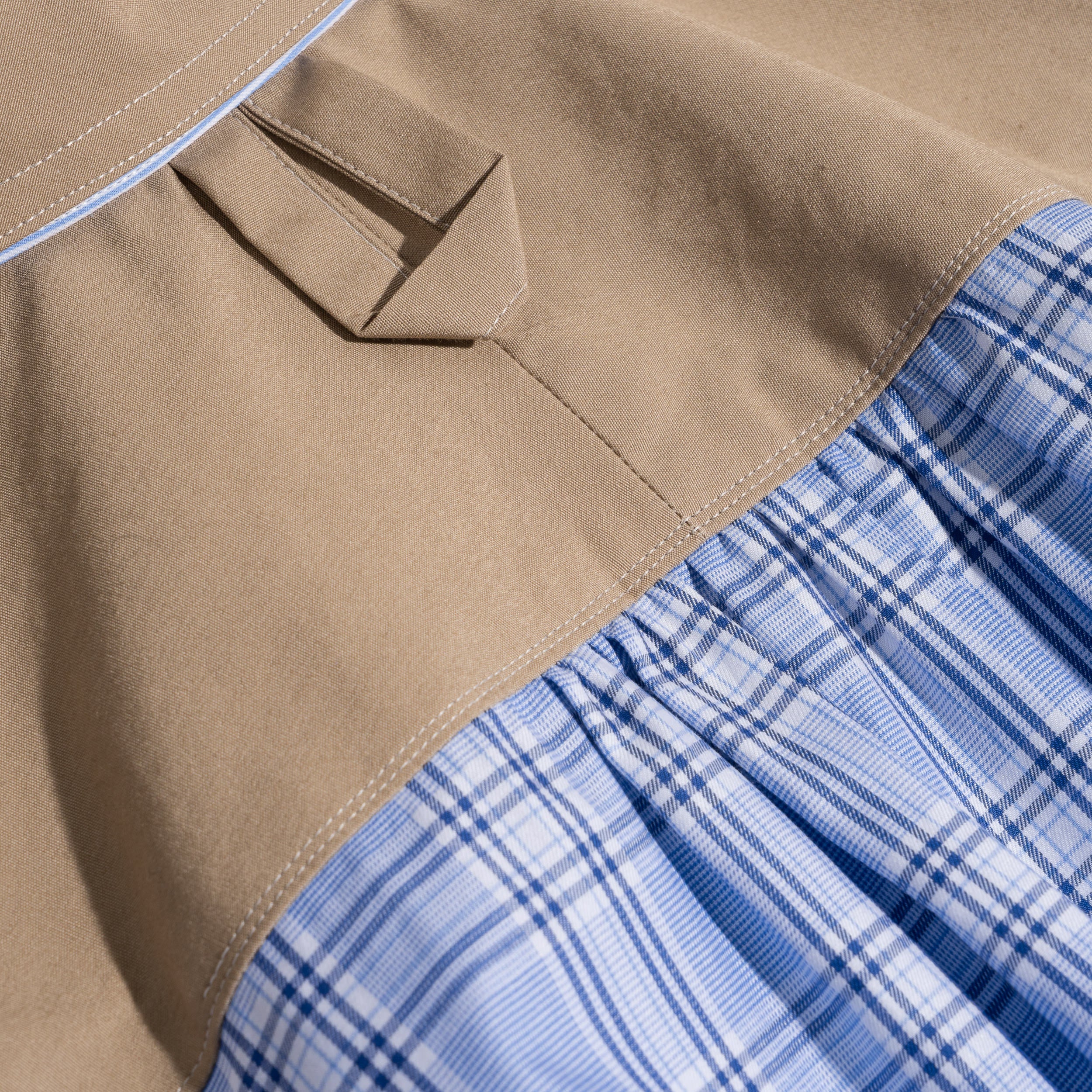 JWM Striped Cardigan Shirt Blue WQ-B025-051