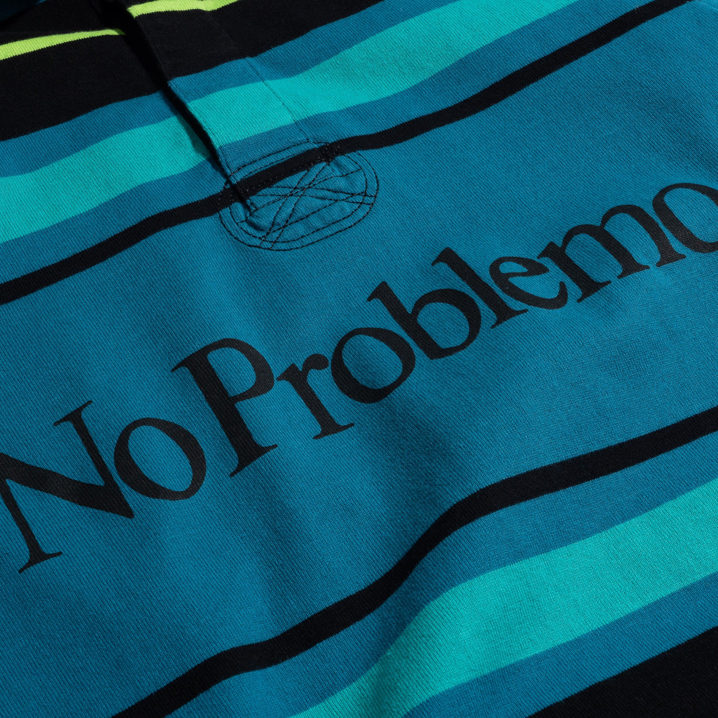 Striped LS Rugby Shirt Aqua NP4021405