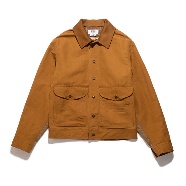 JWM X Filson Linen Plaid Work Jacket Camel WQ-J916-100-2