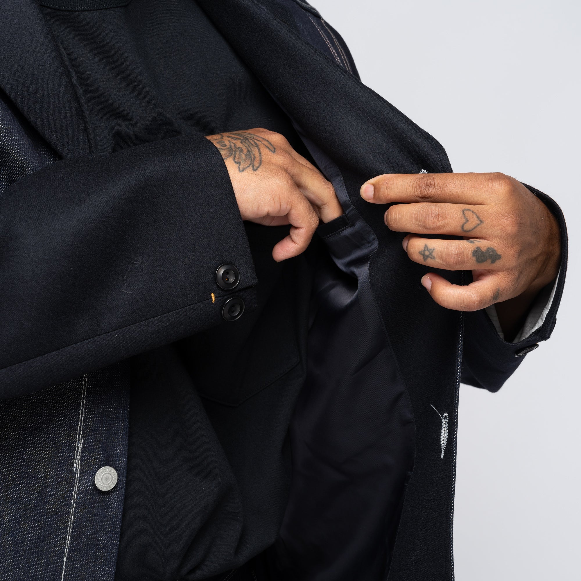 x Levi's Denim Wool Blazer Navy/Grey WN-J201-051 – Capsule