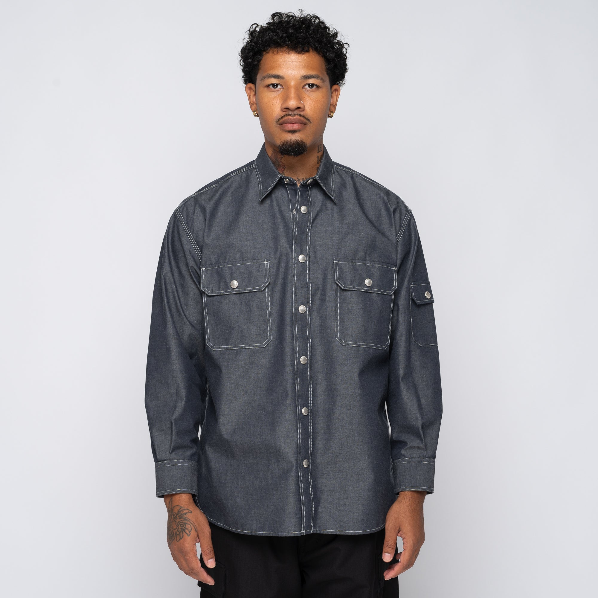 CdGH Tech Denim Shirt Grey HN-B004-051 – Capsule