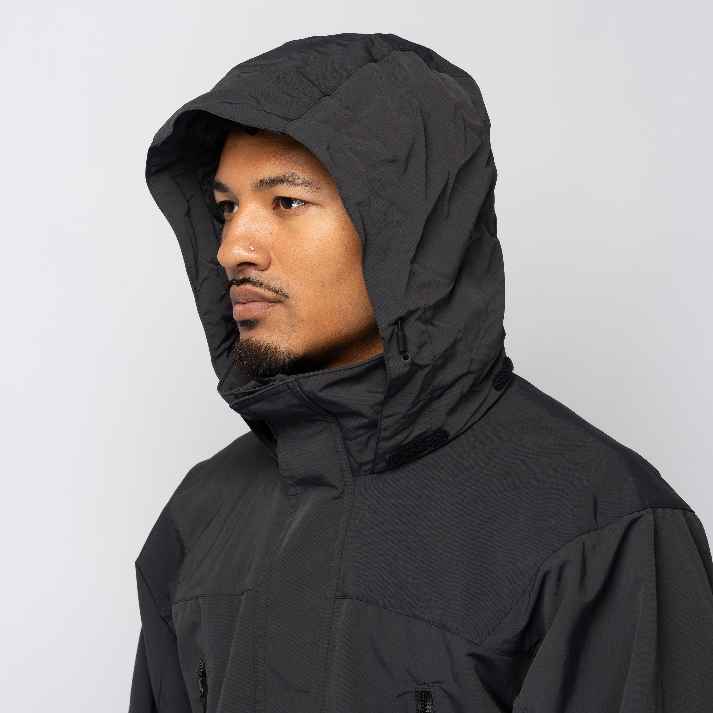 Dope Dyed Tussah Warmer Jacket Deep Charcoal GL25330