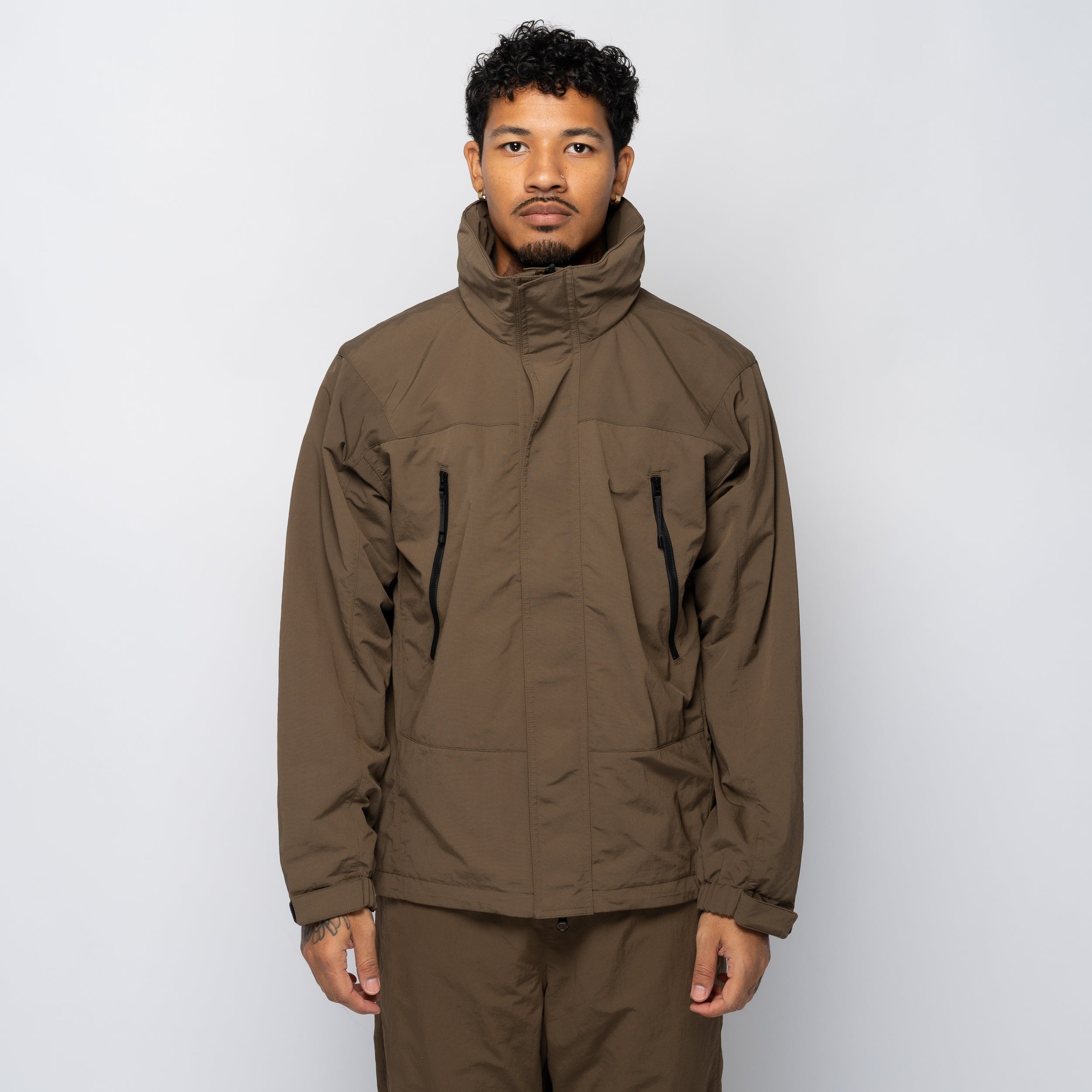 Dope Dyed Tussah Warmer Jacket Morel GL25330
