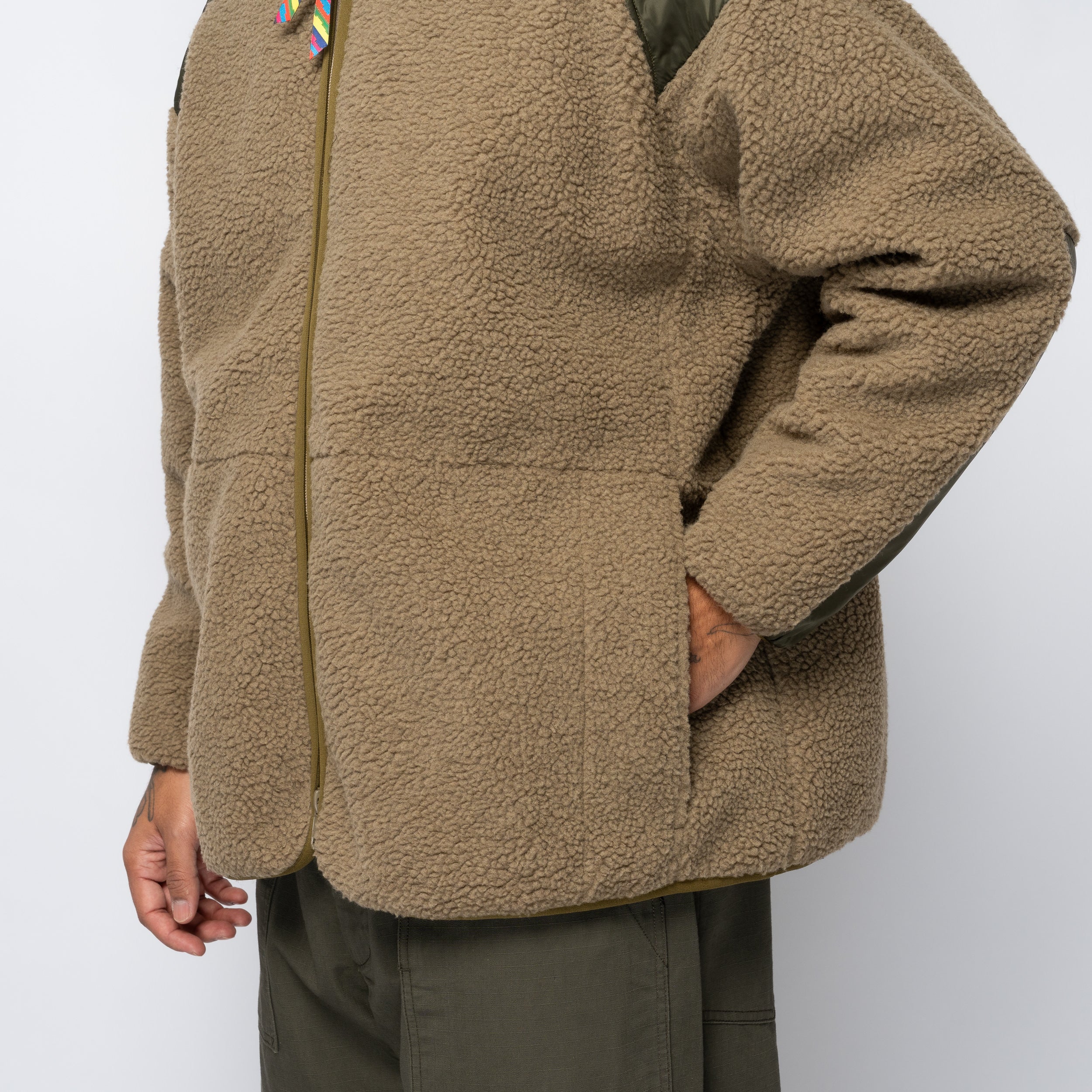 Reversible Fleece Down x Taion Khaki
