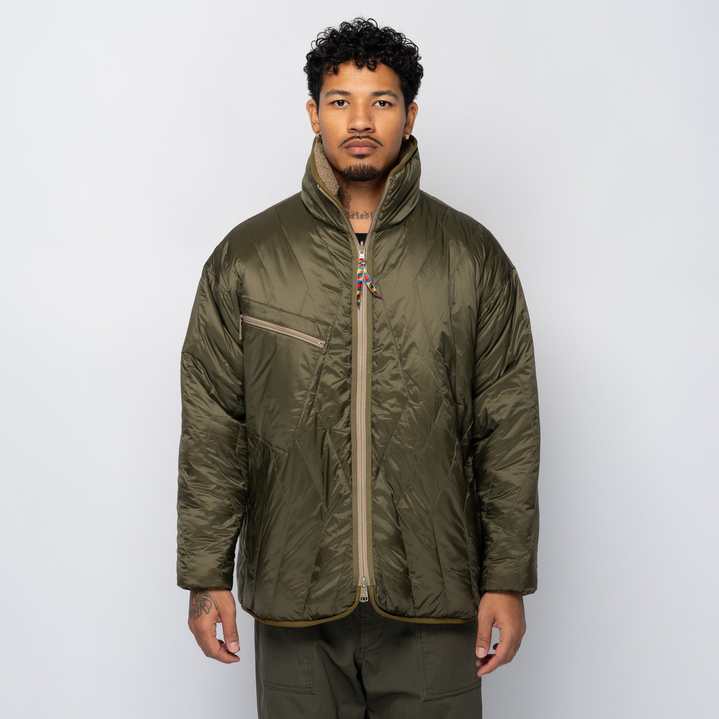 Reversible Fleece Down x Taion Khaki