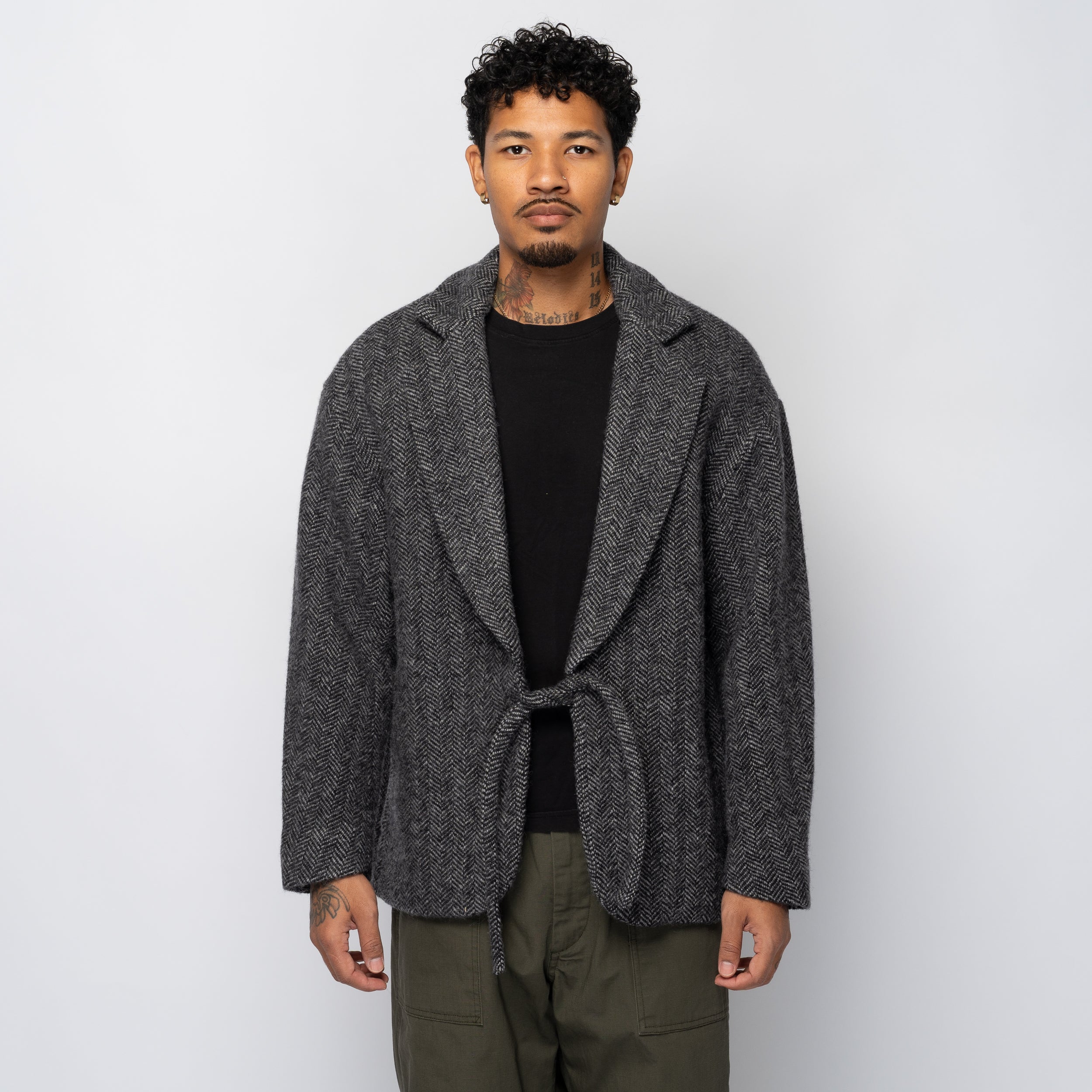 Wool Relaxed Jacket Herringbone 1007SAWJK05