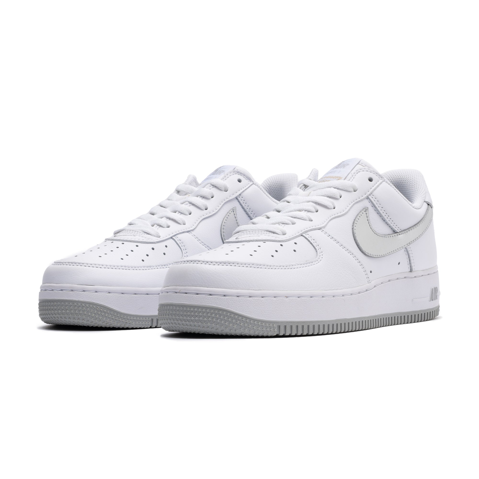 Nike Air Force 1 07 Iron Grey White Barely Volt Trainers Mens Shoes