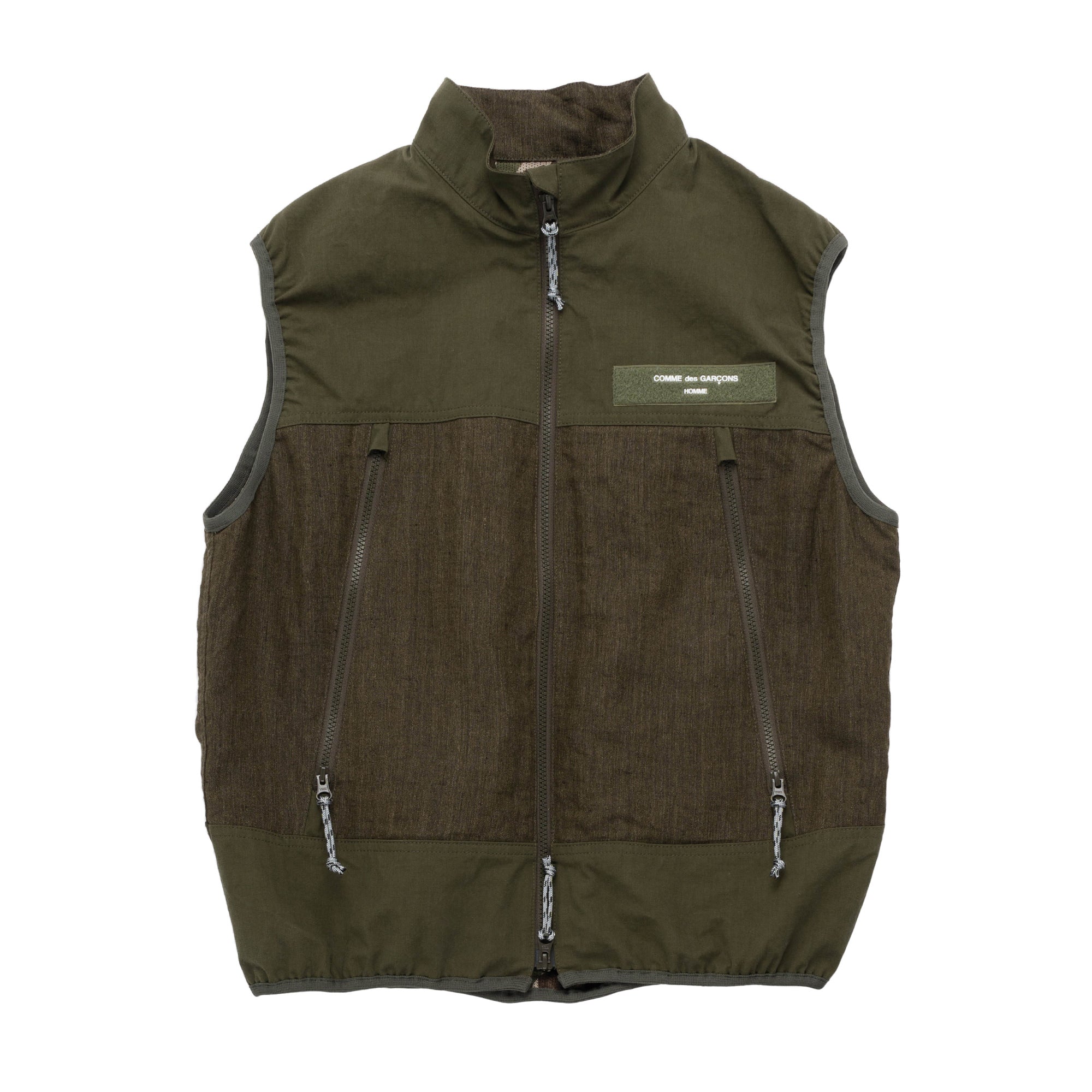 CdGH Technical Linen Vest HK-J030-051-1 Olive