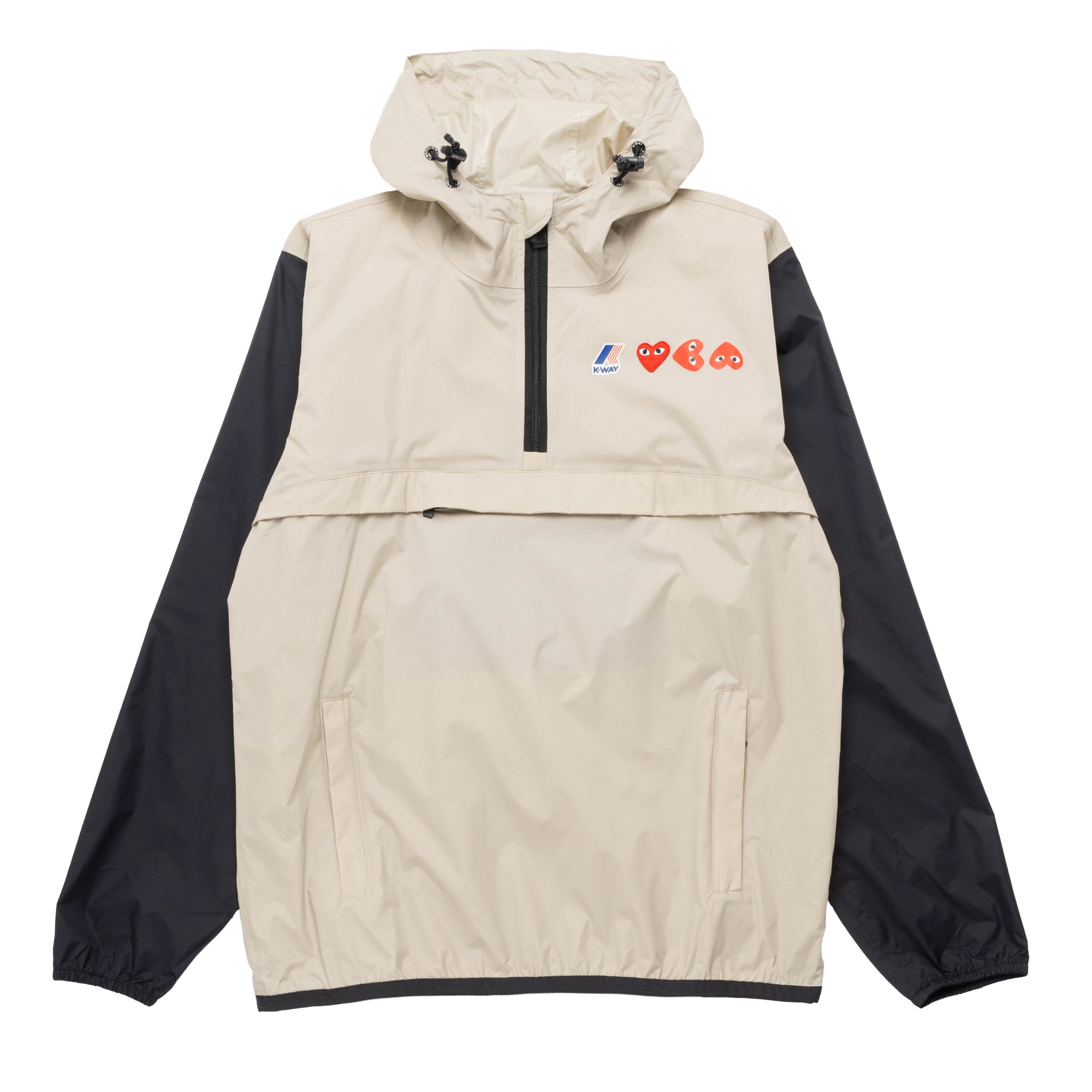 J506 - CDG PLAY X K - 3 Khaki – Russian-plusShops - WAY Half Zip
