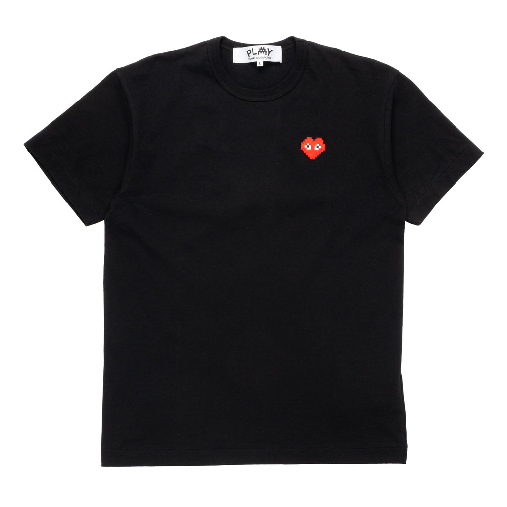 Invader Pixel Heart Tee AZ-T322-051-1 Black