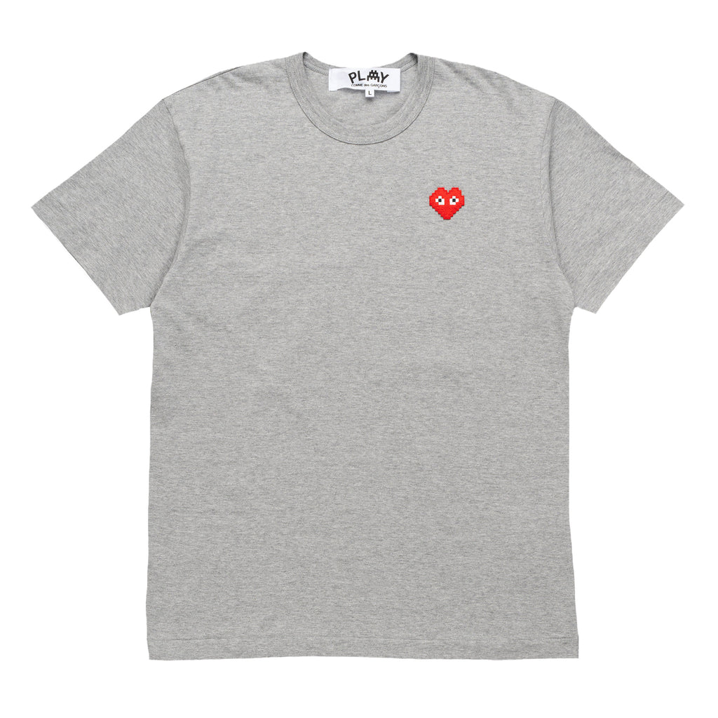 Invader Pixel Heart Tee AZ-T322-051-2 Grey