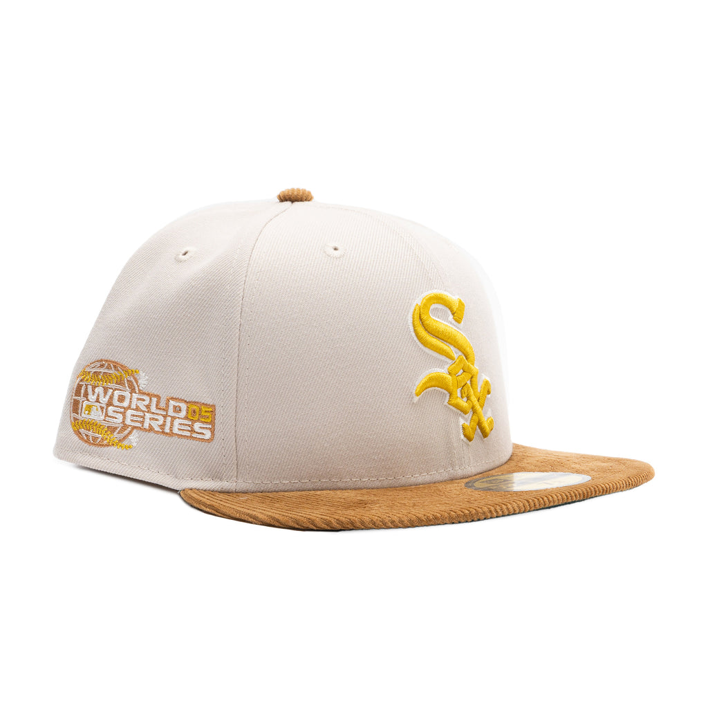 White Sox Cord Visor 05 WS Tan