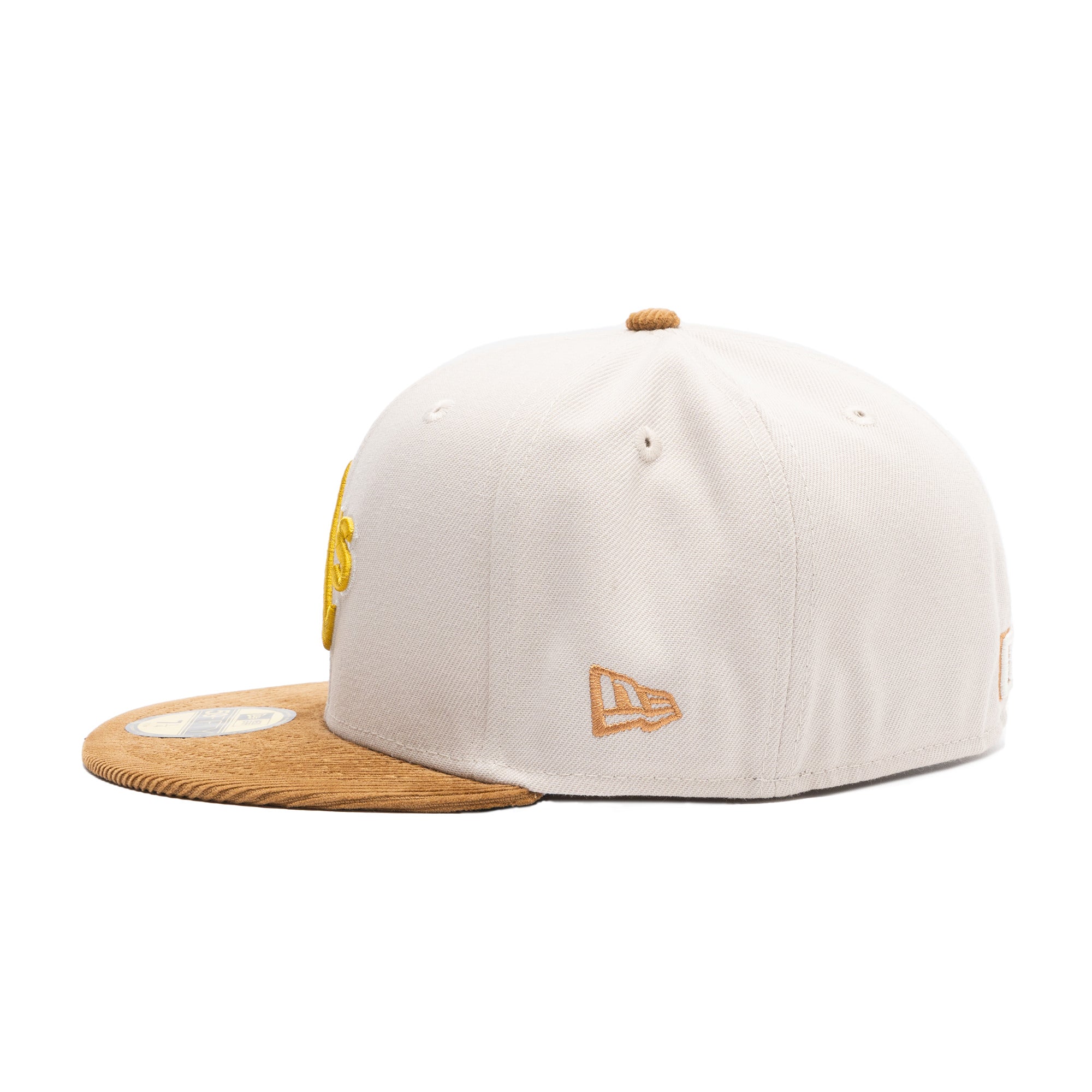 Oakland A's Cord Visor 89 WS Tan