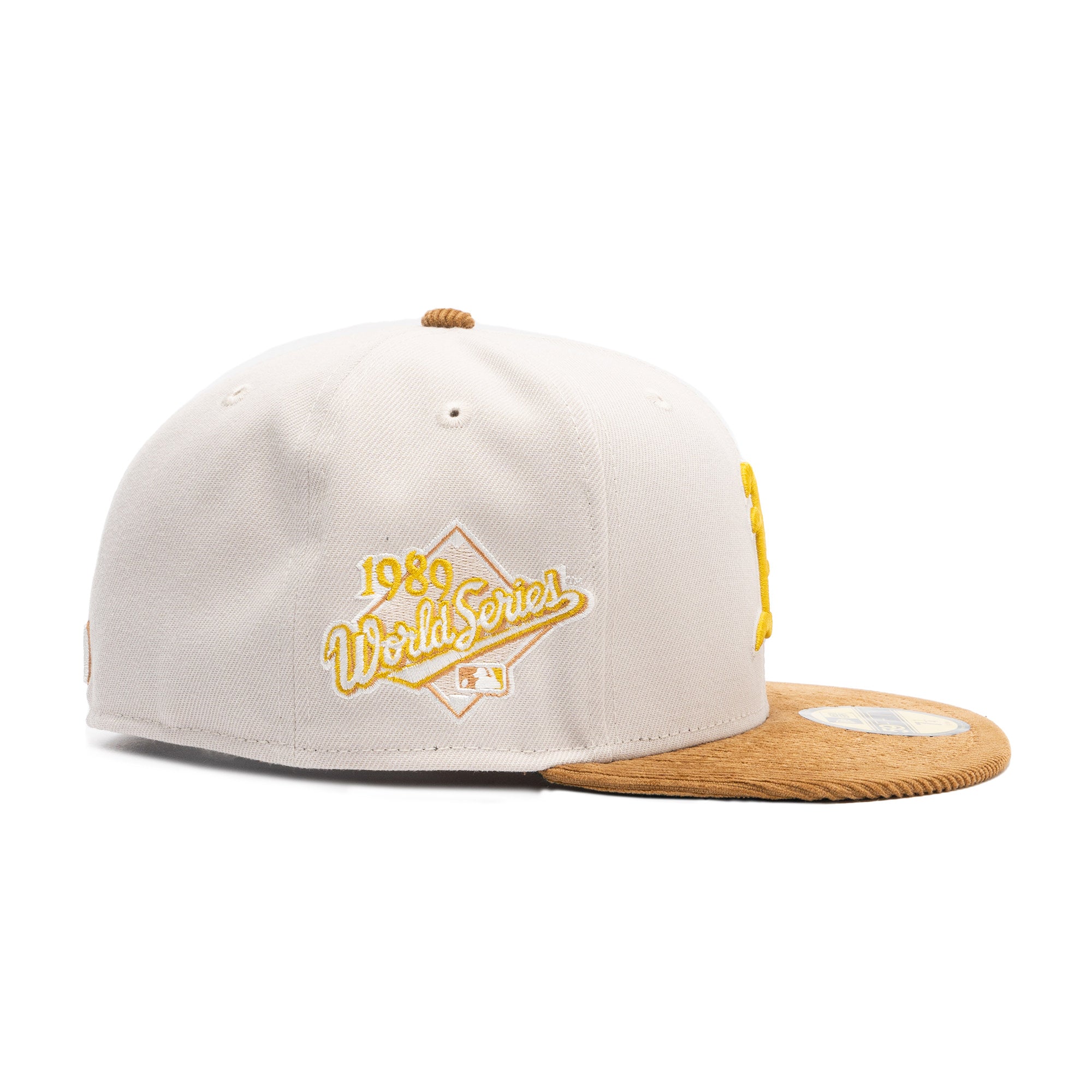 Oakland A's Cord Visor 89 WS Tan