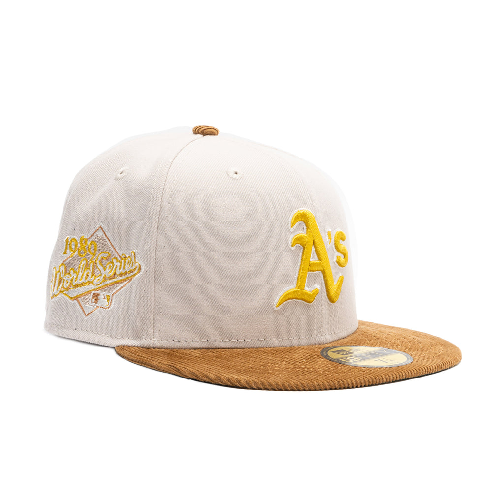 Oakland A's Cord Visor 89 WS Tan