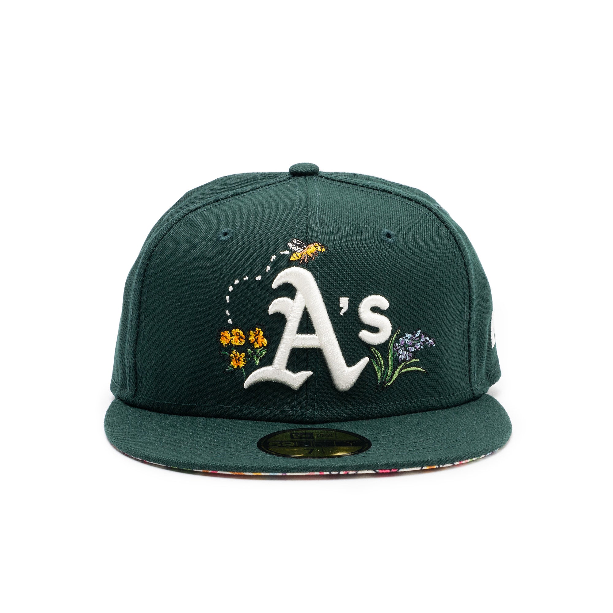 Oakland A's Watercolor Floral Green