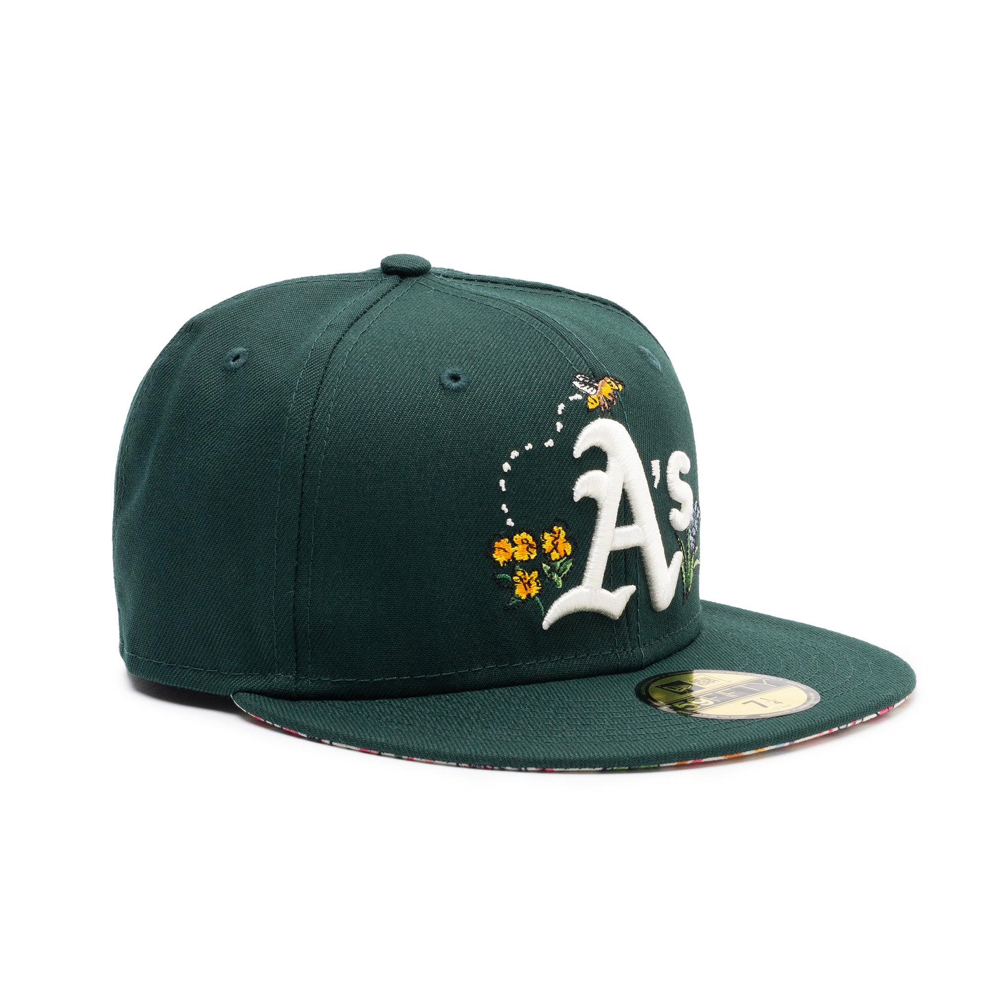 Oakland A's Watercolor Floral Green