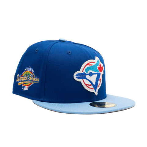 New Era 59FIFTY Toronto Blue Jays Meridian Fitted Hat Dark Green White Scarlet Red