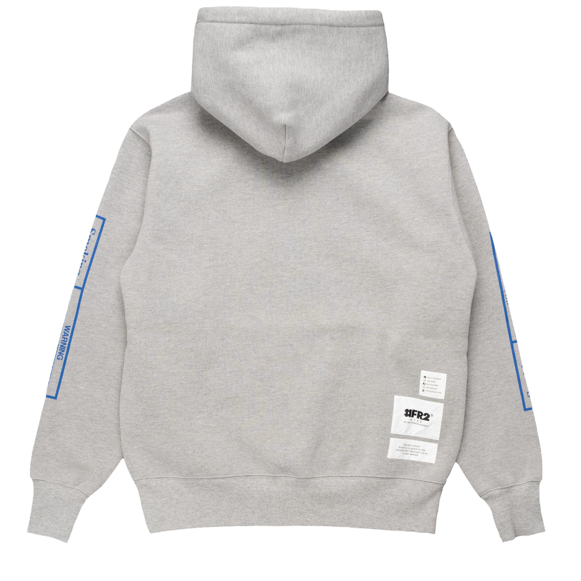 Familiar zipped cotton hoodie