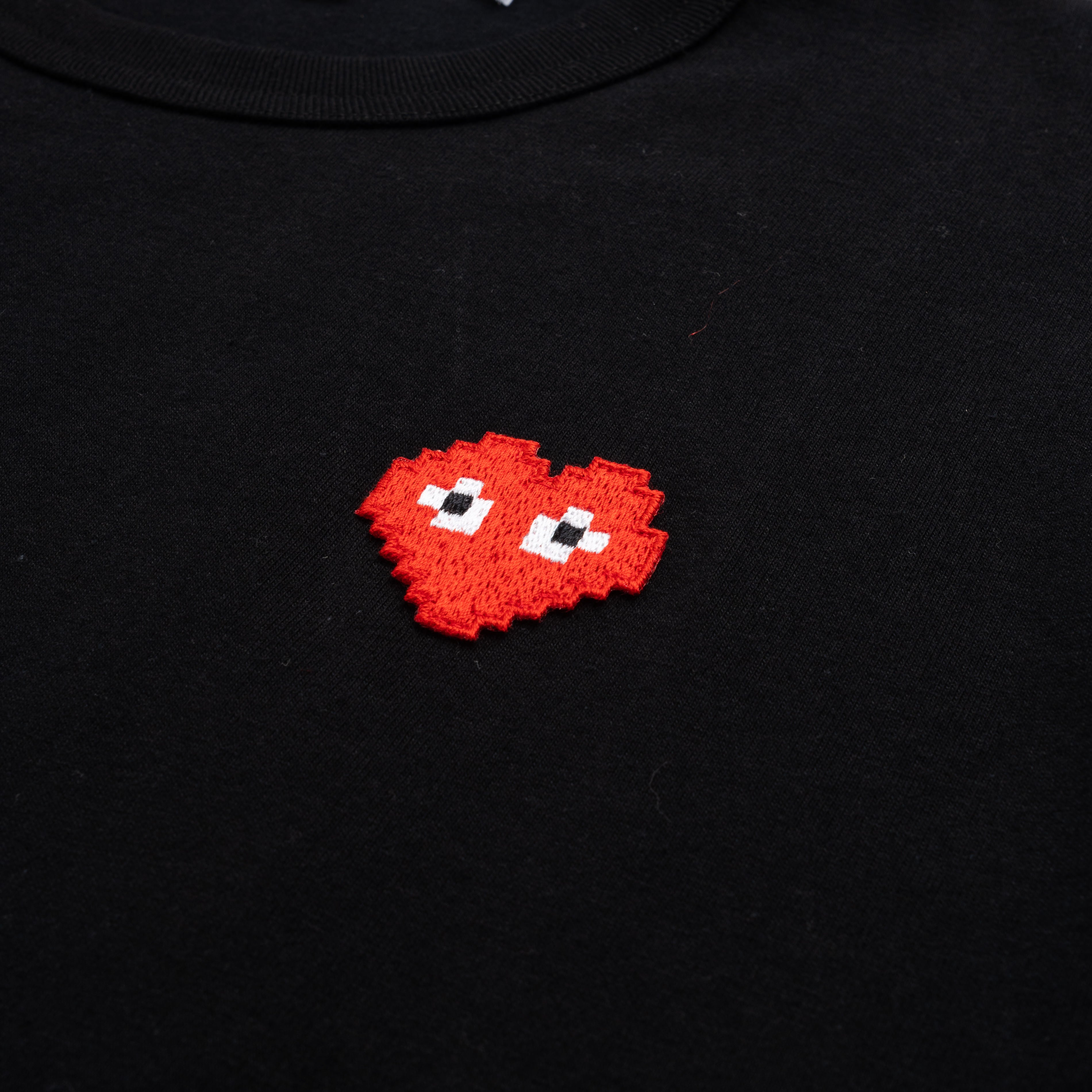 Invader Pixel Heart Tee AZ-T322-051-1 Black