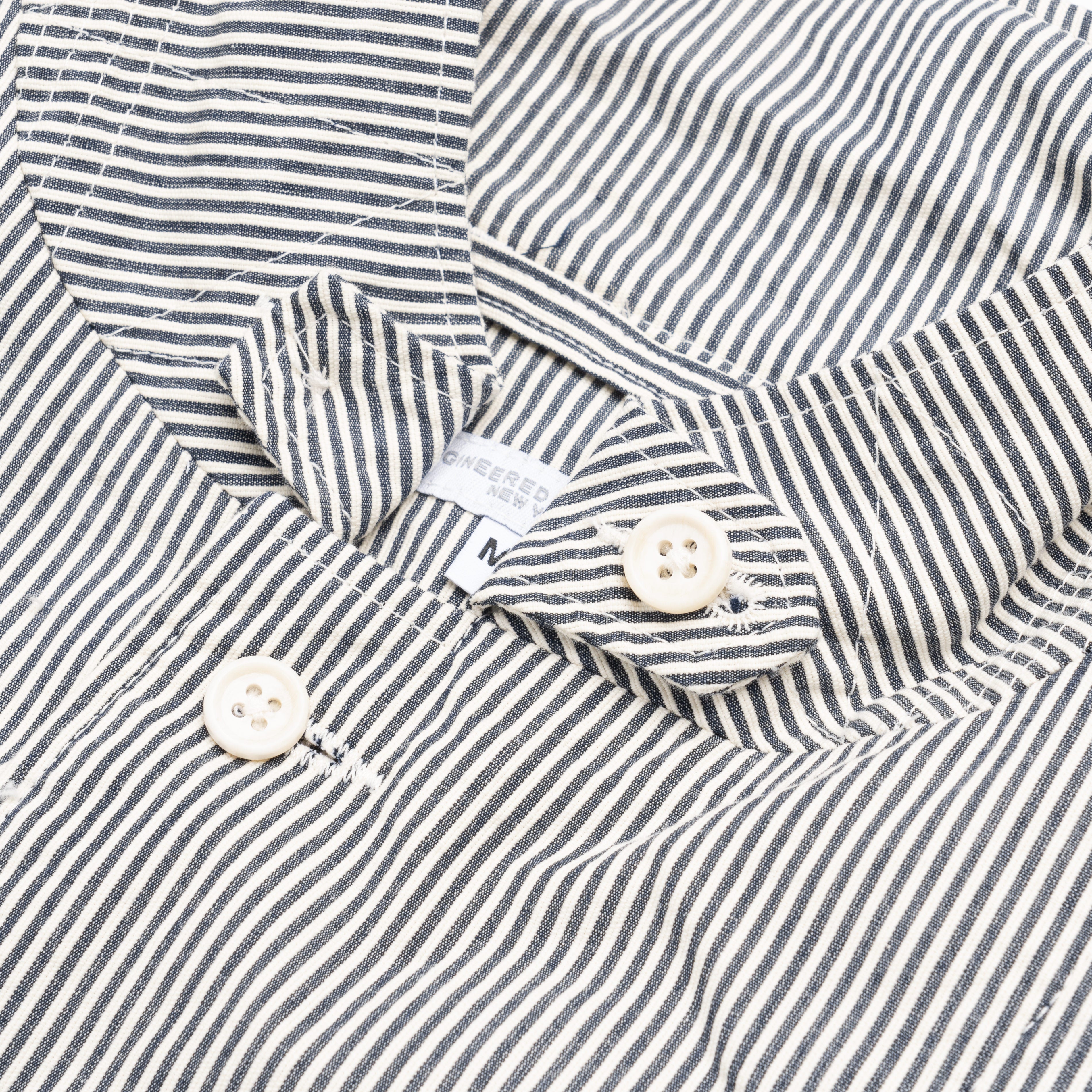 Loiter Jacket 23S1D001 Navy Seersucker Stripe