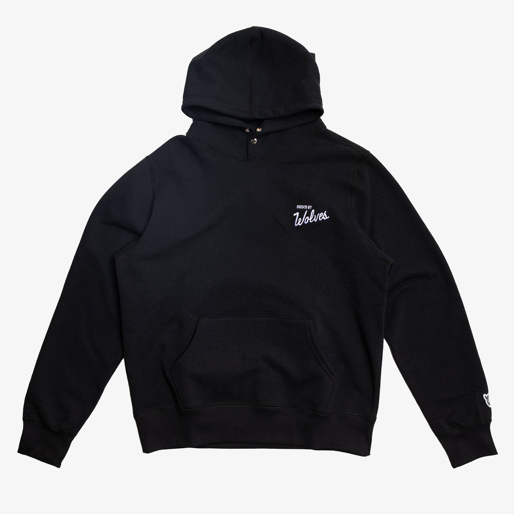 Varsity Snap Hoodie Black