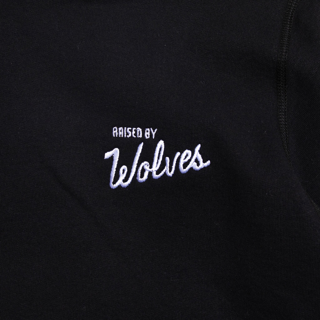 Varsity Snap Hoodie Black