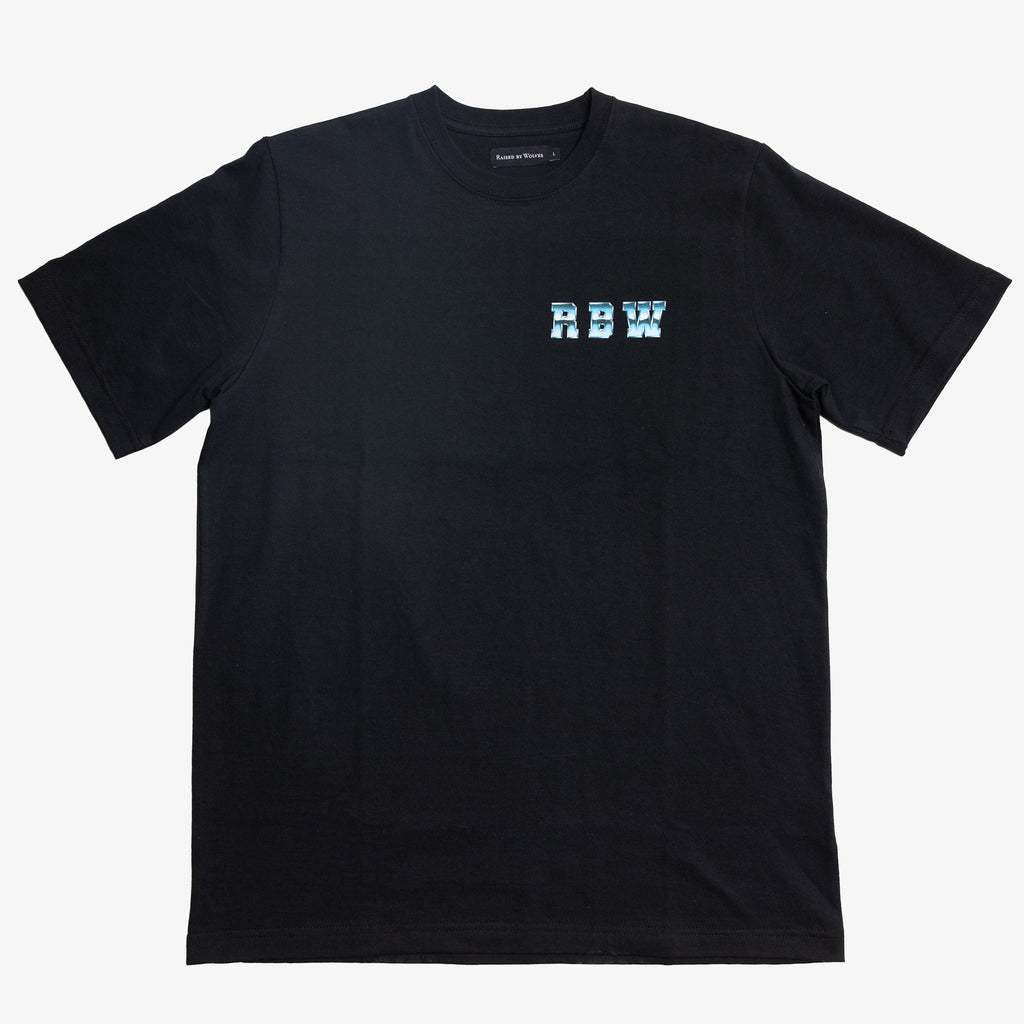 Chrome Wheel Tee Black